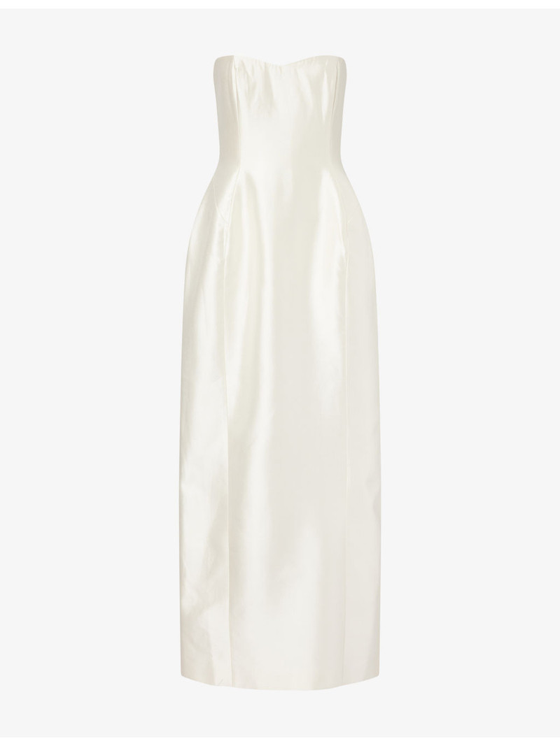 Sona Bandeau Wool-And-Silk Maxi Dress 1