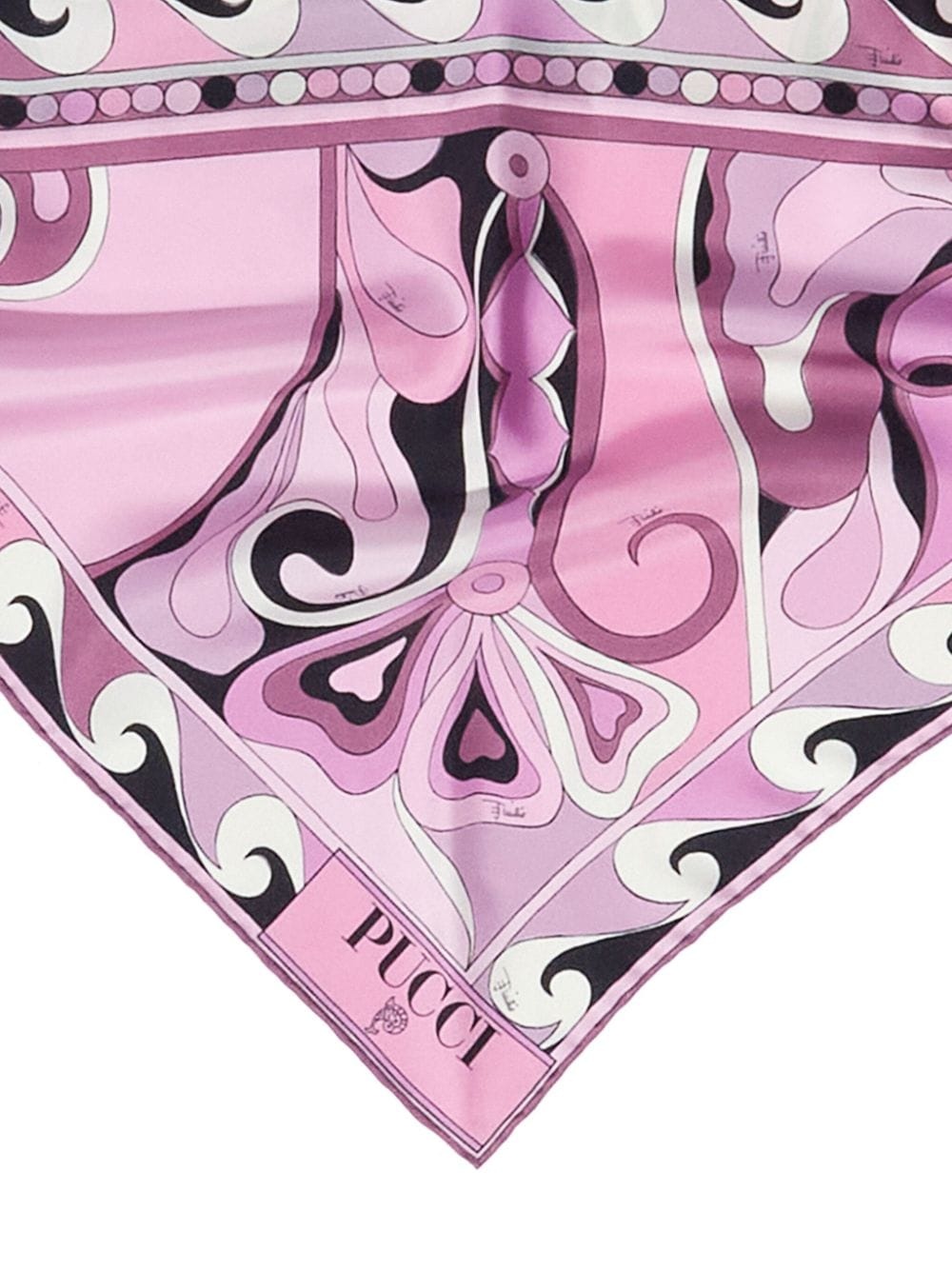 Orchidee-print silk scarf - 2