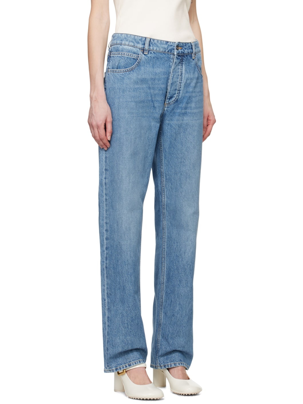 Blue Boyfriend Jeans - 2