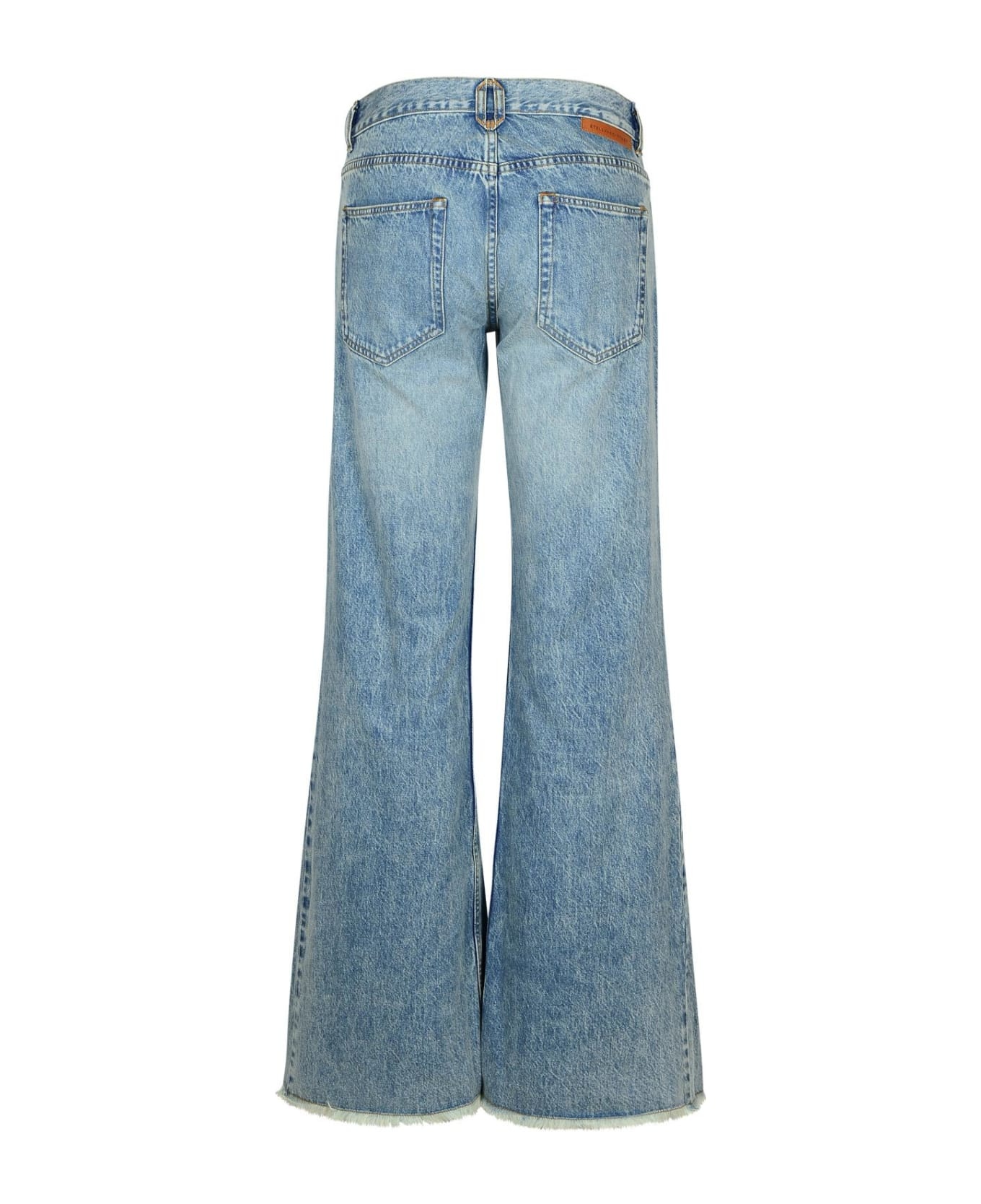 Light Blue Cotton Jeans - 3