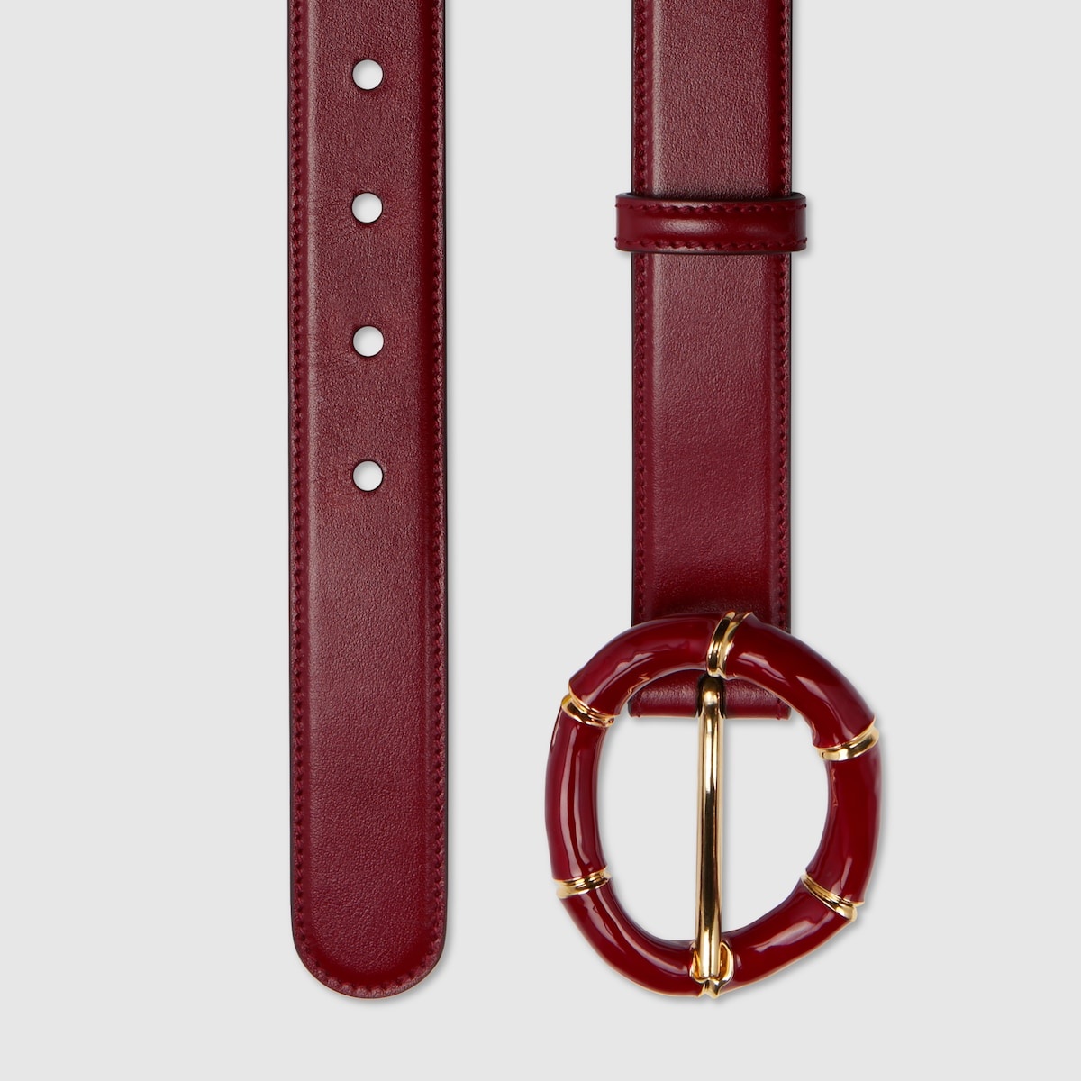Belt with round bamboo buckle - 2