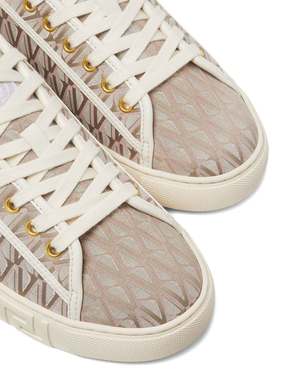 Greca-pattern sneakers - 5