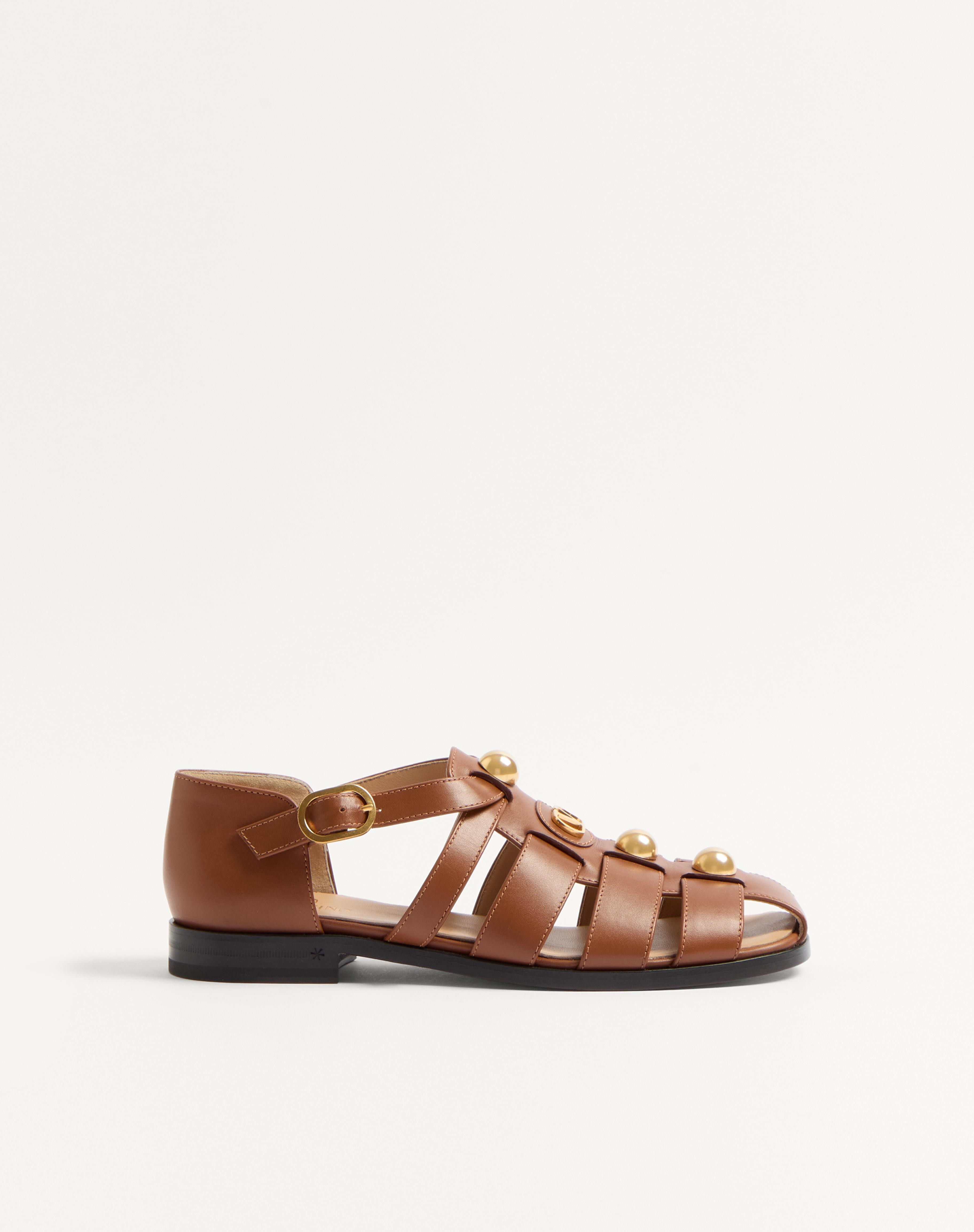 VLOGO SIGNATURE CALFSKIN FISHERMAN SANDAL 20MM - 1