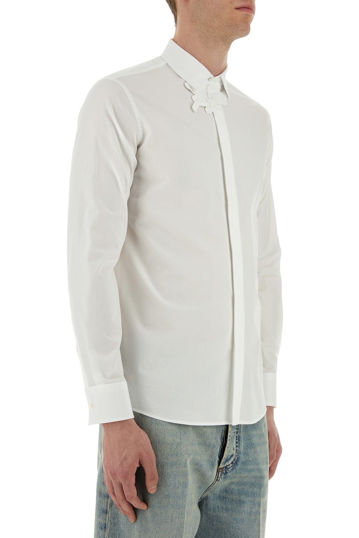 White popeline shirt - 3