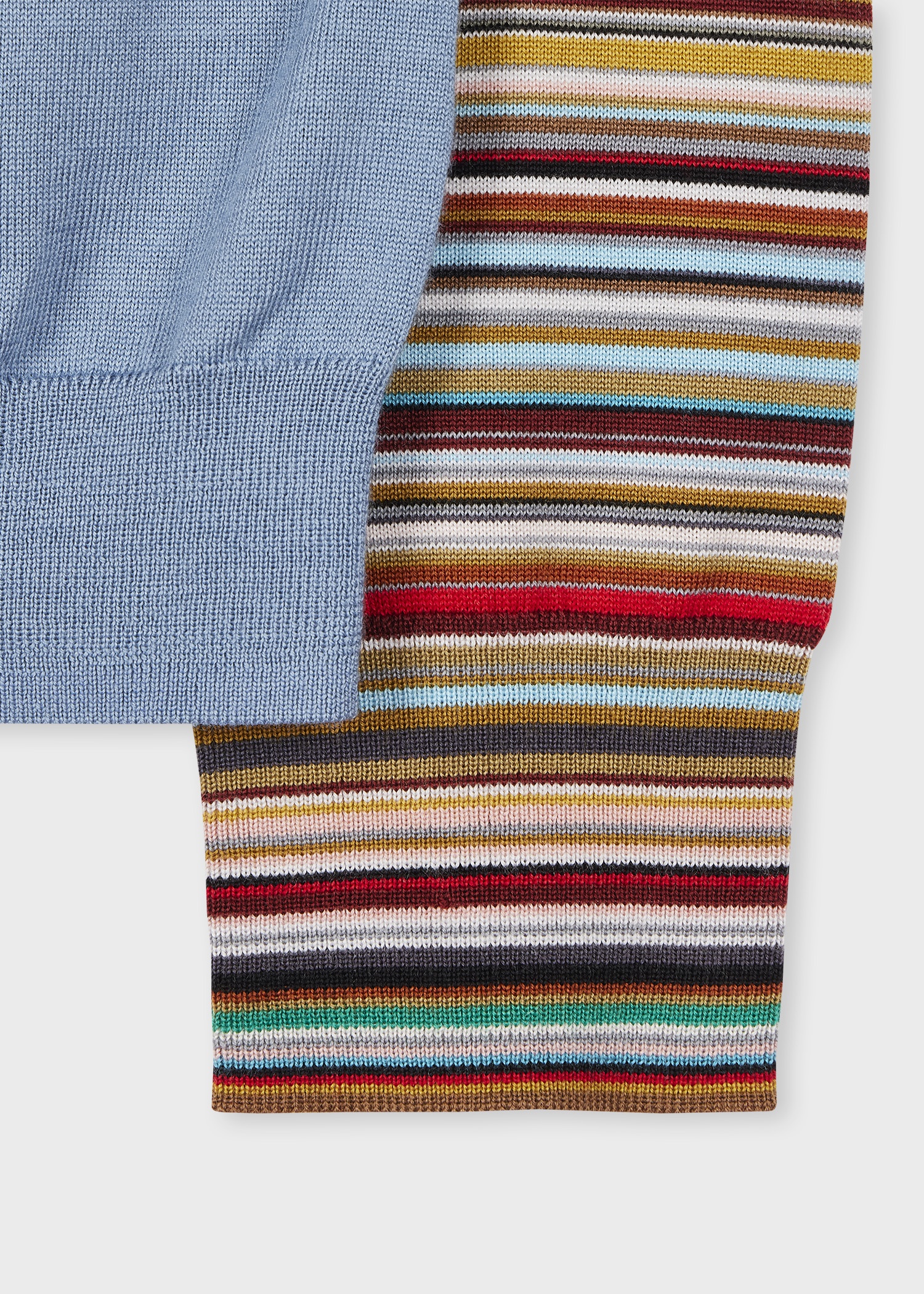 Women's Light Blue 'Signature Stripe' Cuff Cardigan - 2
