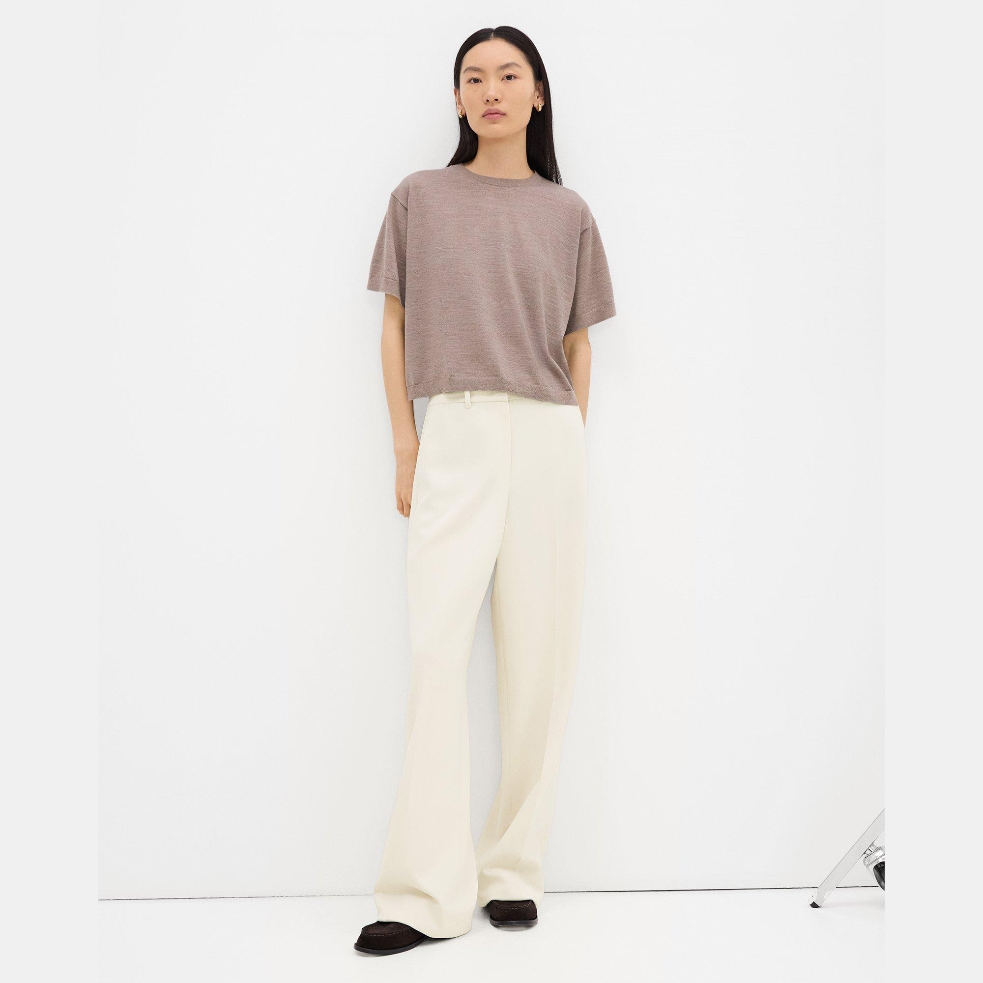 Relaxed Straight Pant in Admiral Crepe - 6