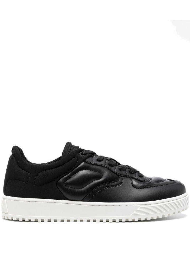 quilted hybrid lace-up sneakers 1