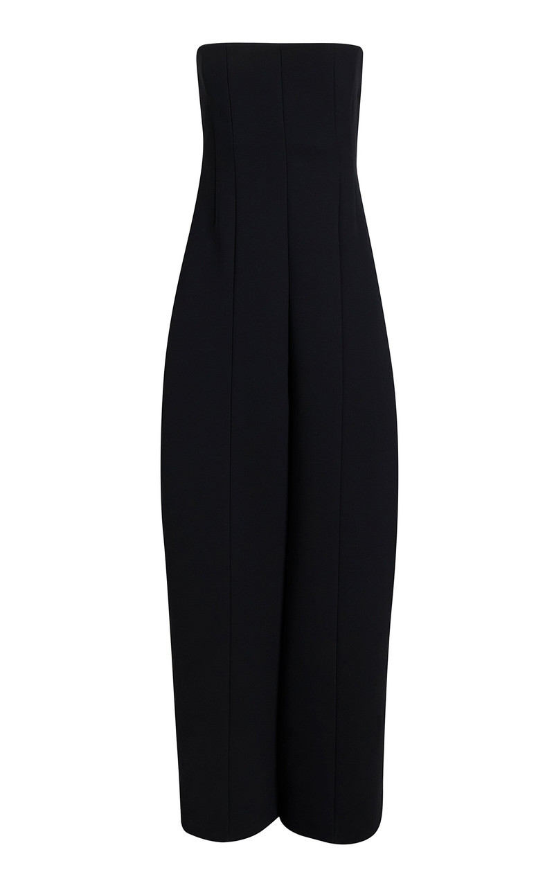 Lennex Strapless Crepe Jumpsuit black - 1