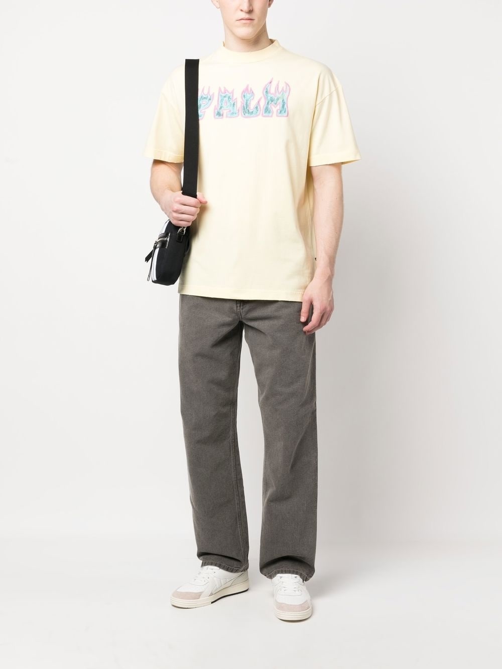 Flames logo-print T-shirt - 2