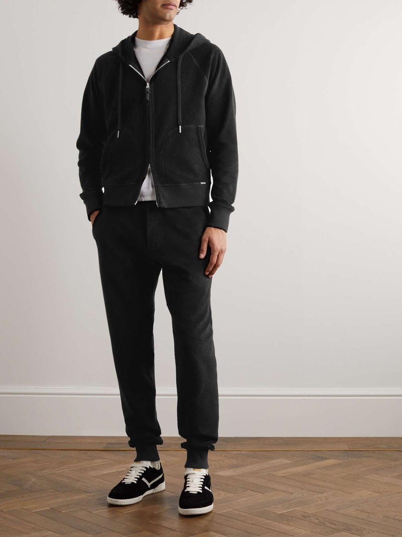 TOM FORD Slim-Fit Tapered Cotton-Terry Sweatpants outlook