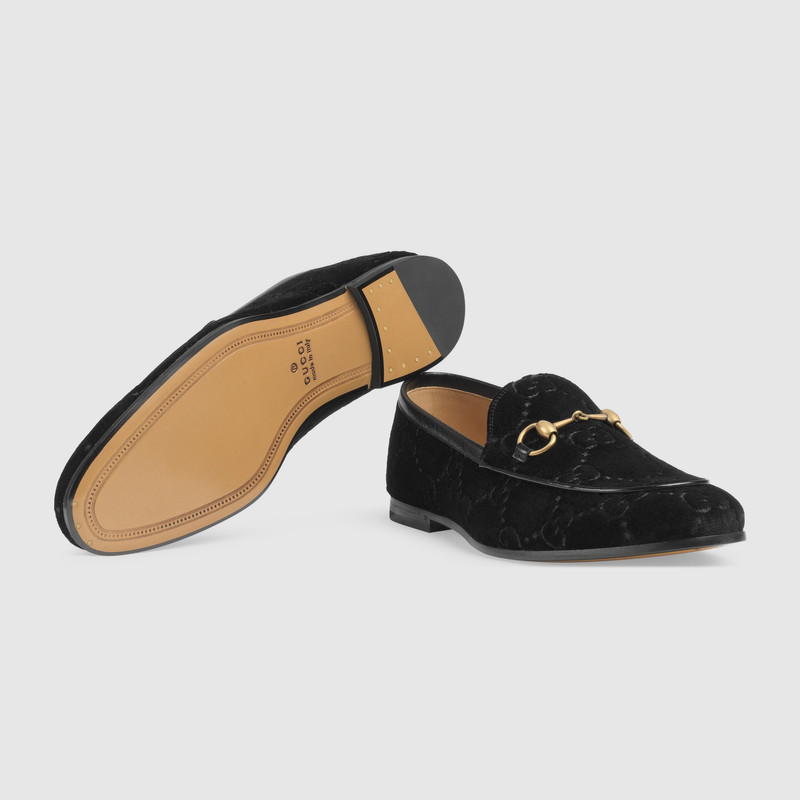 Gucci Jordaan GG velvet loafer 6