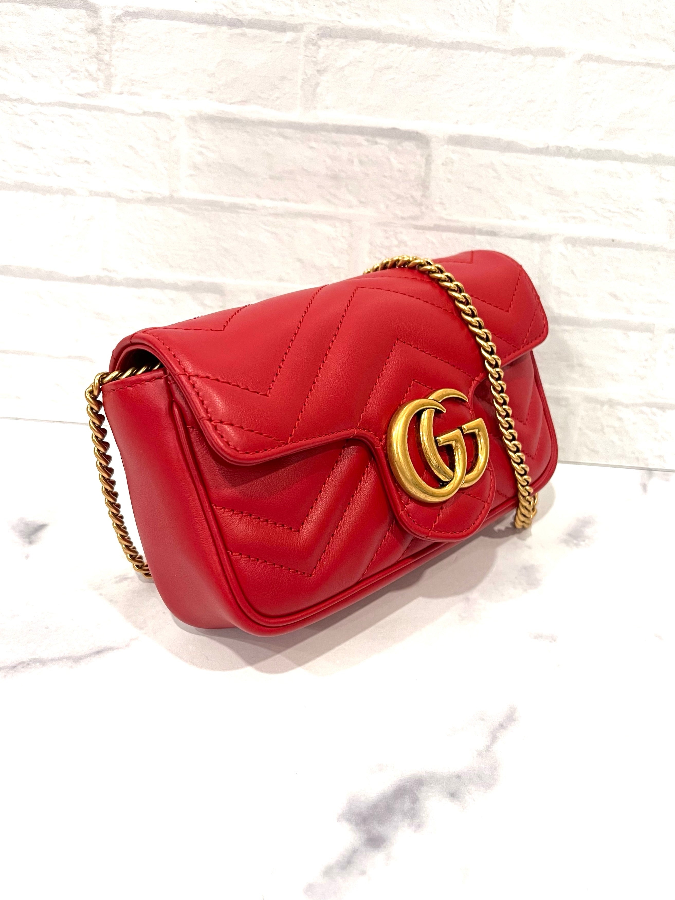 Gucci Marmont Double G Leather Crossbody Bag - 4