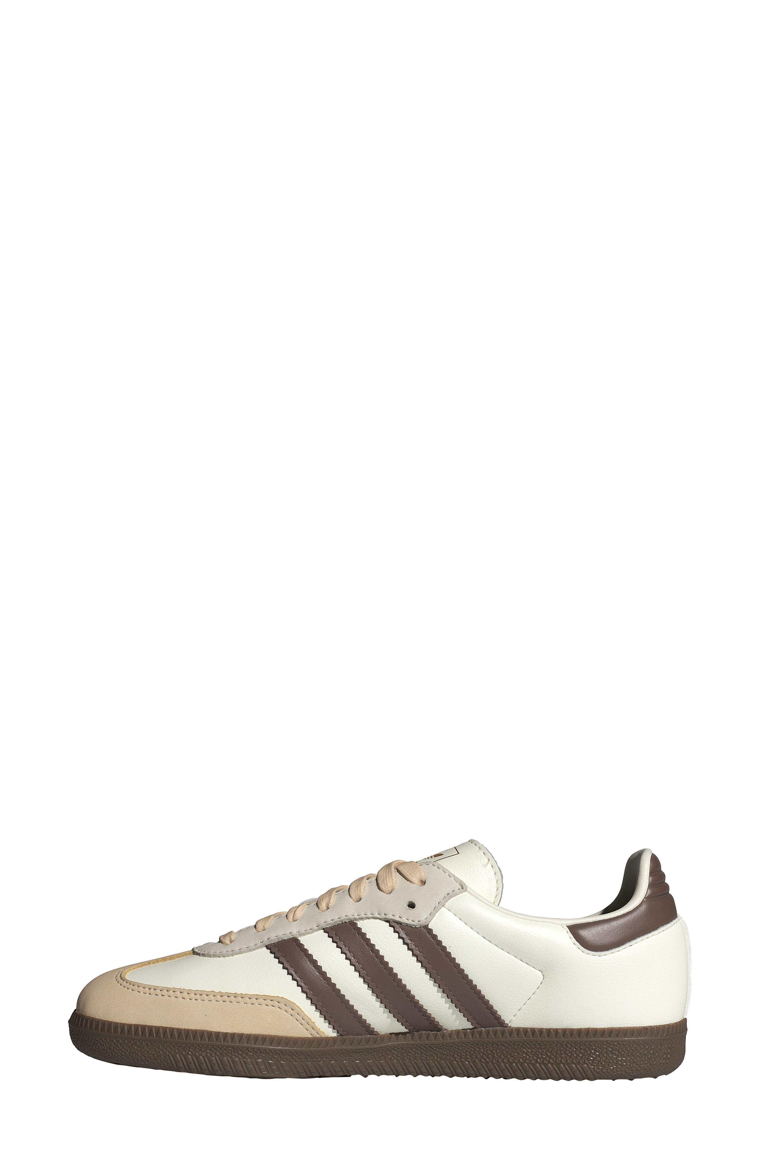 adidas Gender Inclusive Samba OG Sneaker in Off White/Earth Strata/Gum at Nordstrom - 6