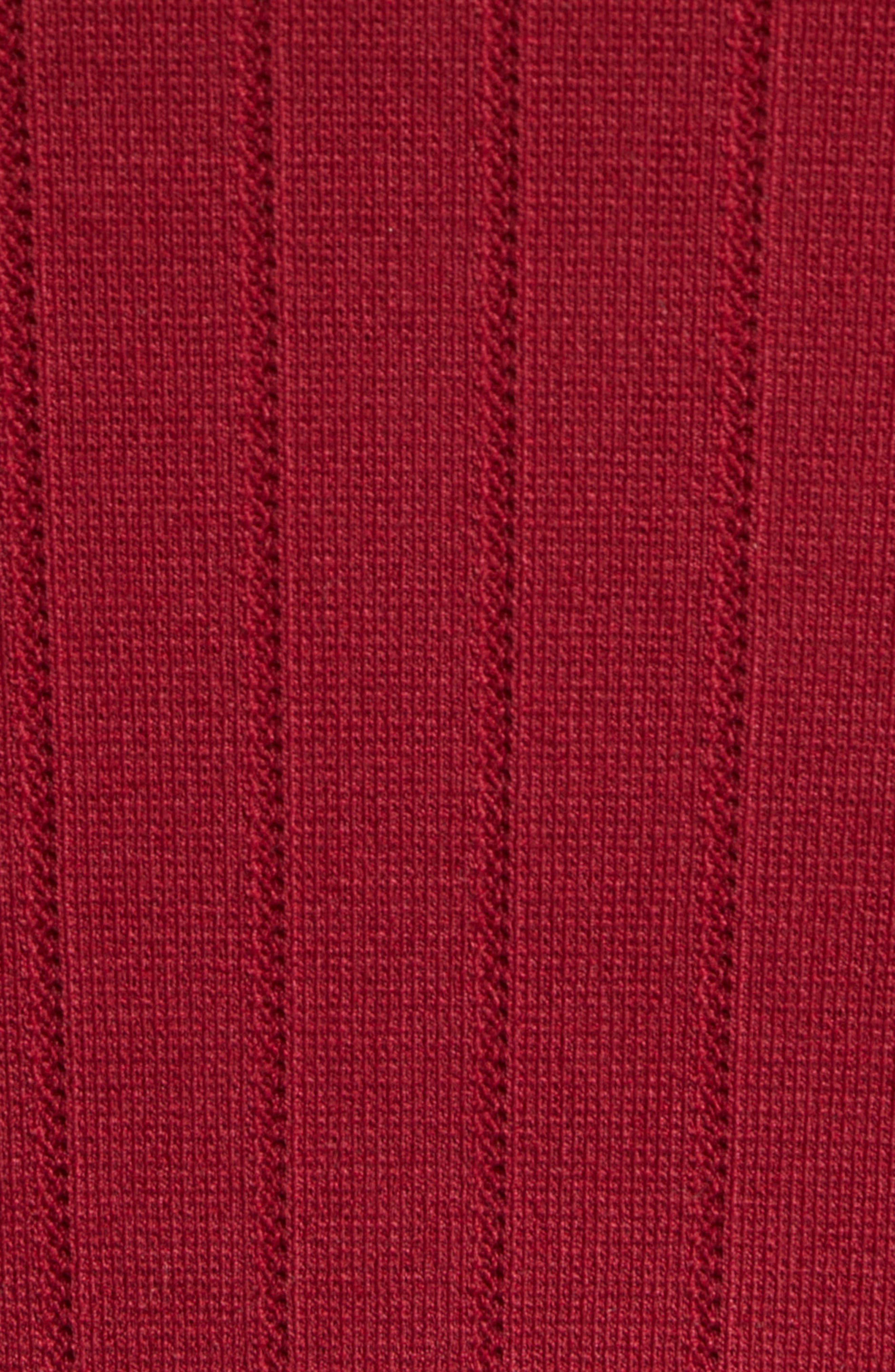 L'AGENCE Soleil Body-Con Knit Dress in Black Cherry/Gold at Nordstrom - 6
