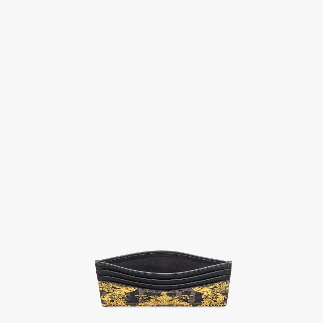 Fendace card holder in multicolor fabric - 3