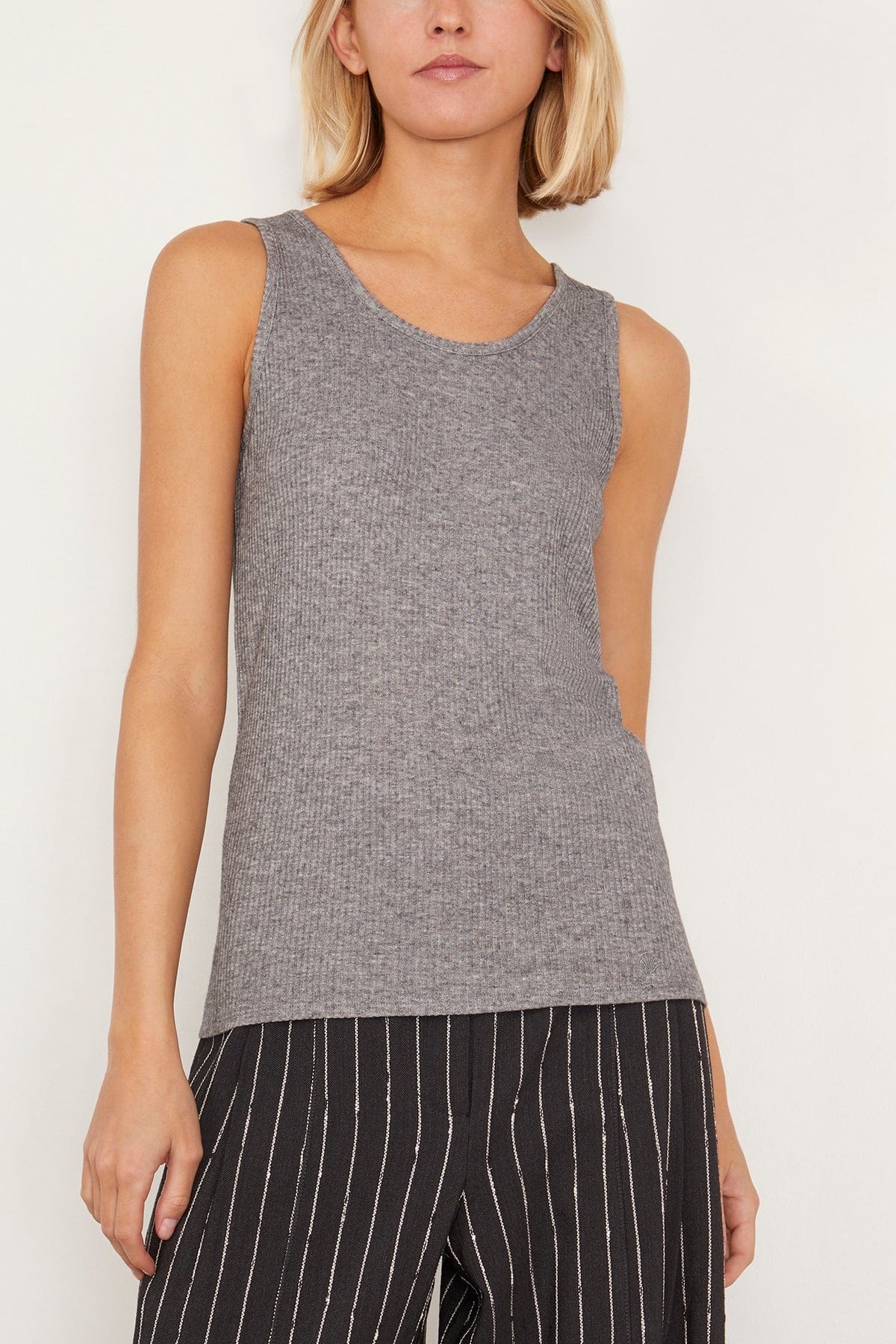 Alicudi Tank Top in Grey Melange - 3
