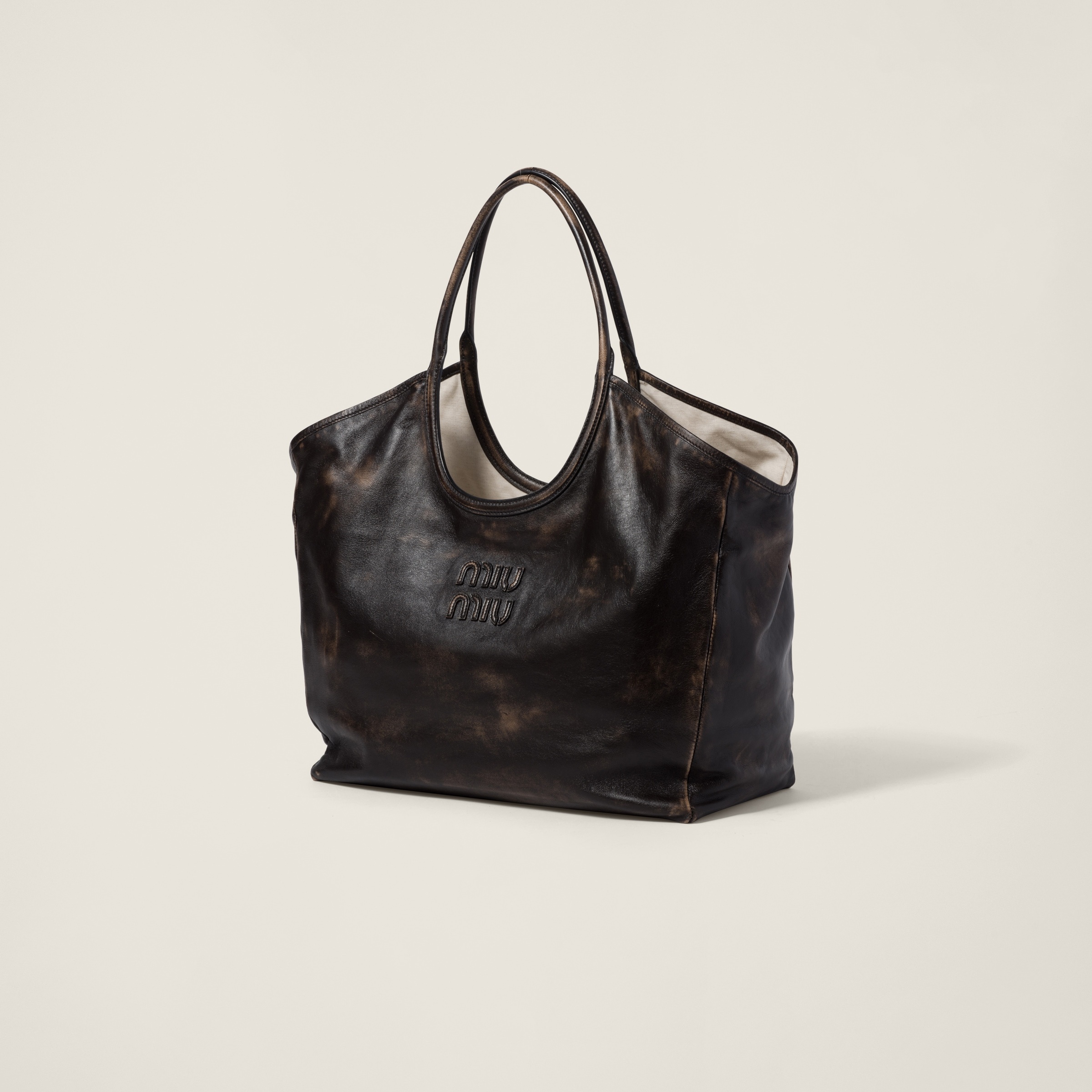 Leather tote bag - 3