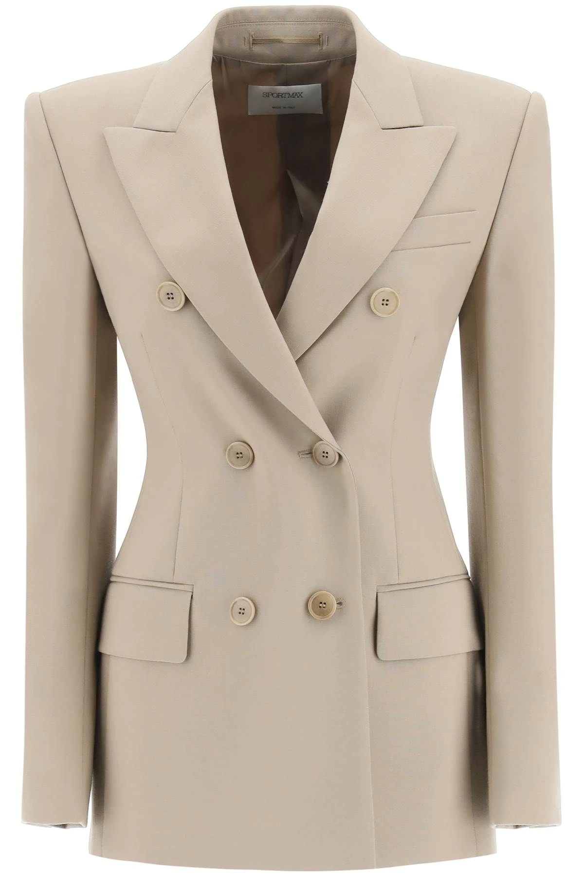 'FIANDRA' DOUBLE-BREASTED WOOL BLAZER - 1