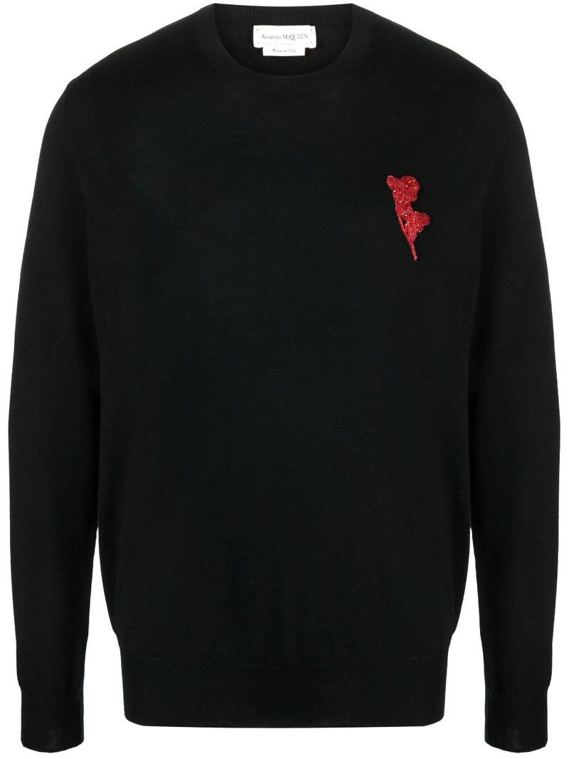 beaded wool jumper 1