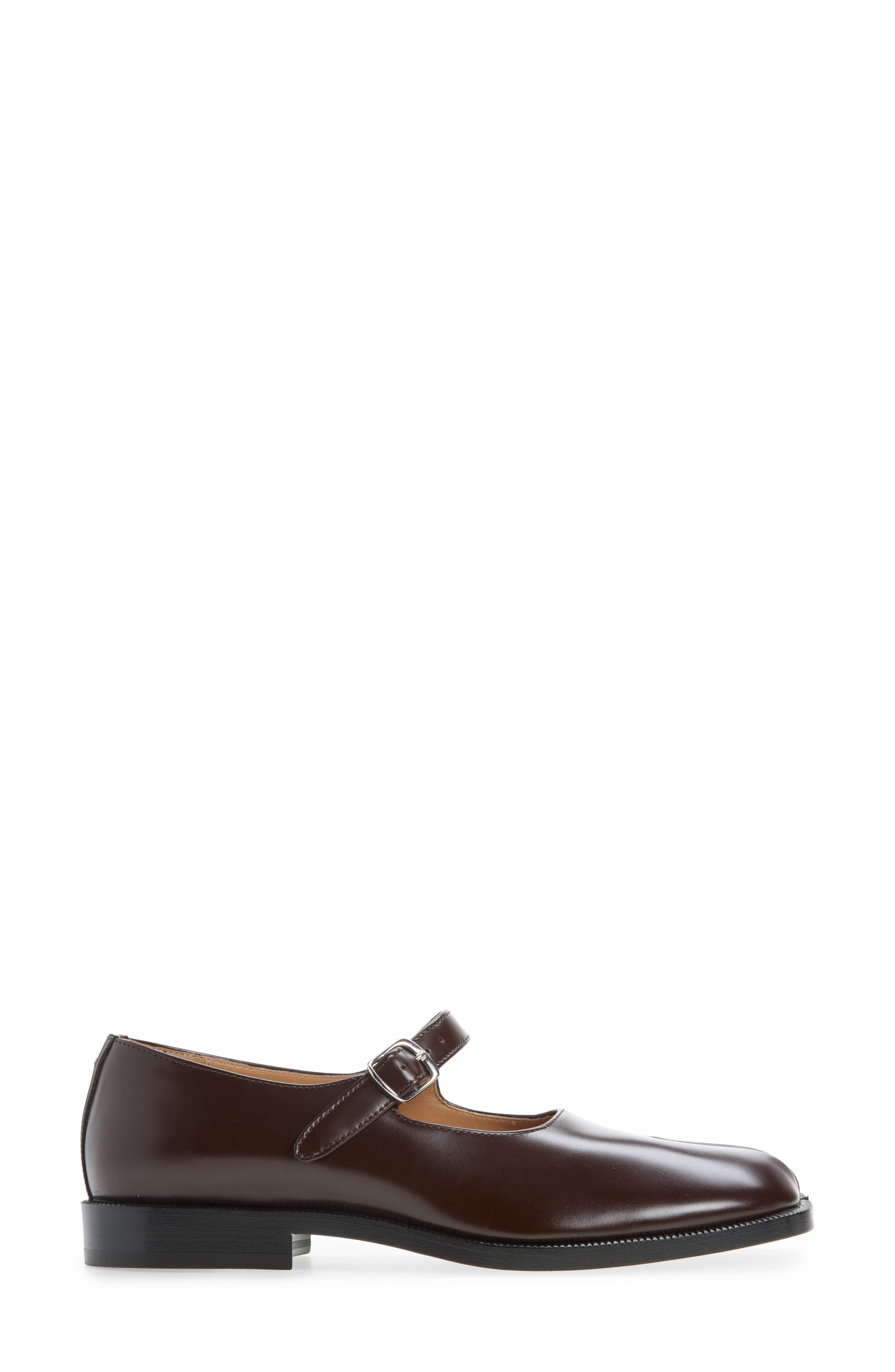 Maison Margiela Tabi Mary Jane Flat in Chic Brown at Nordstrom - 3