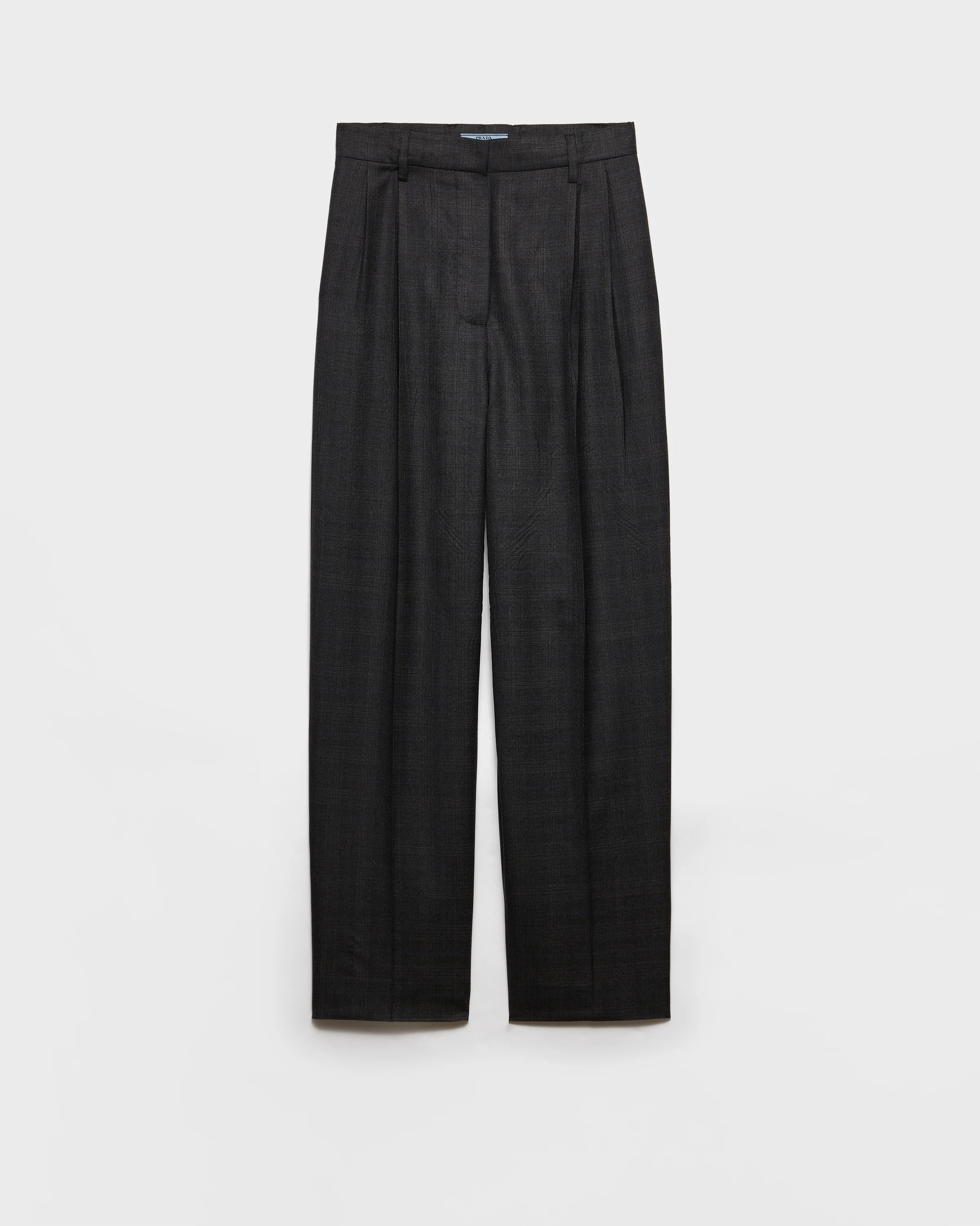 Checked wool pants - 1