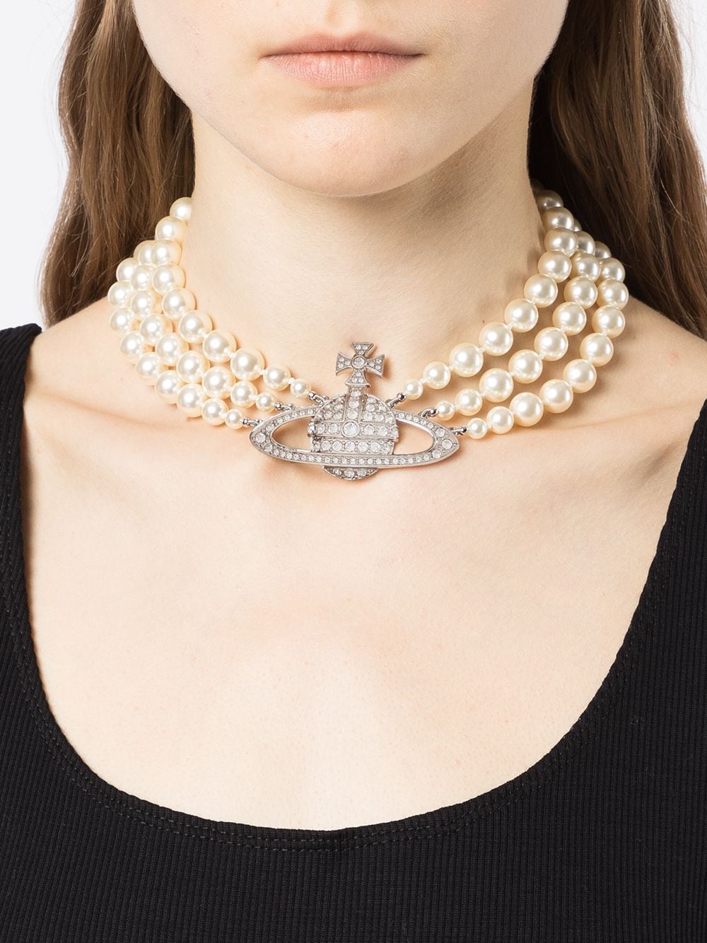 Orb pearl-detail necklace - 2