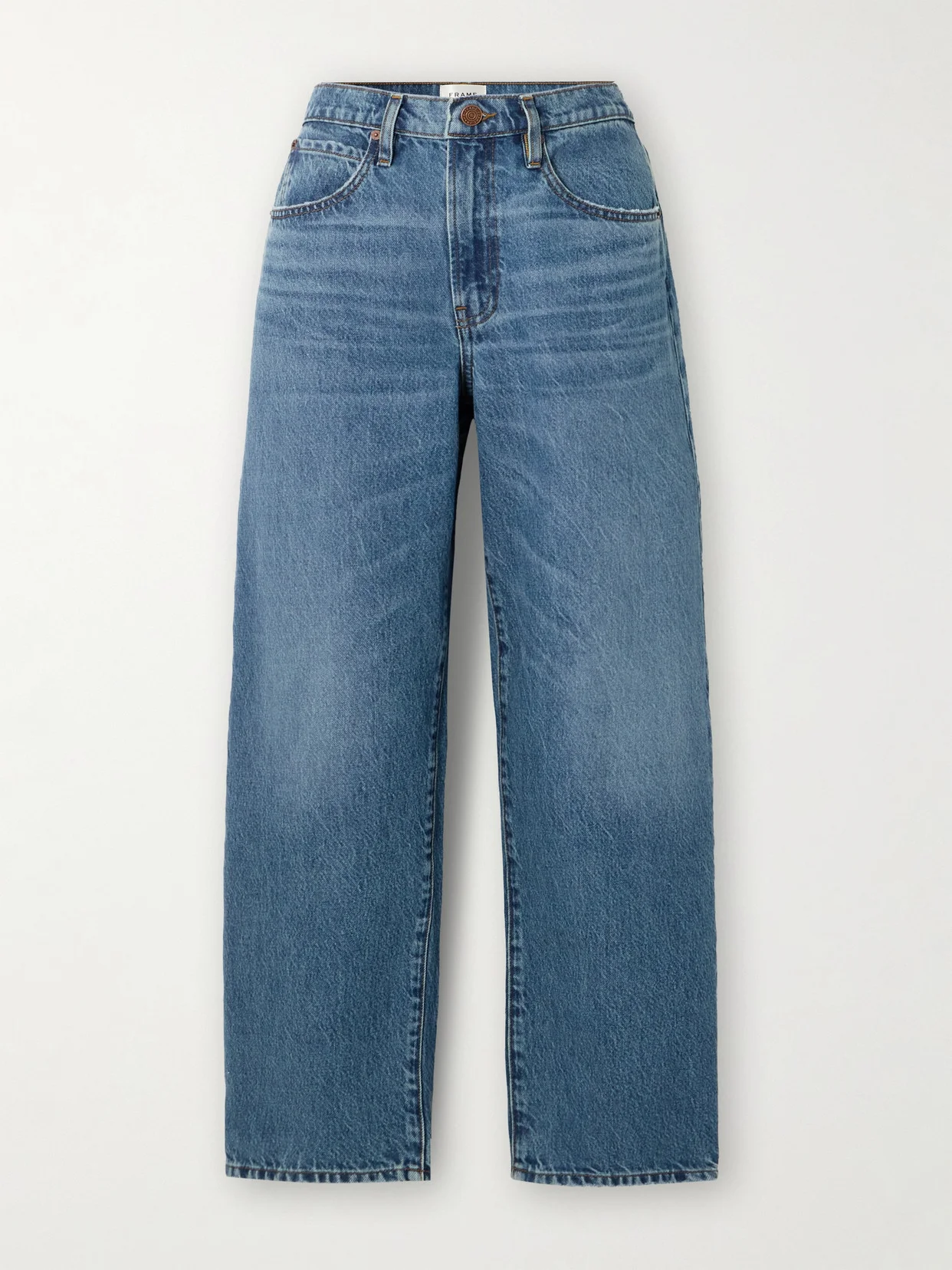 Low Slung Barrel Boyfriend Jeans - 1