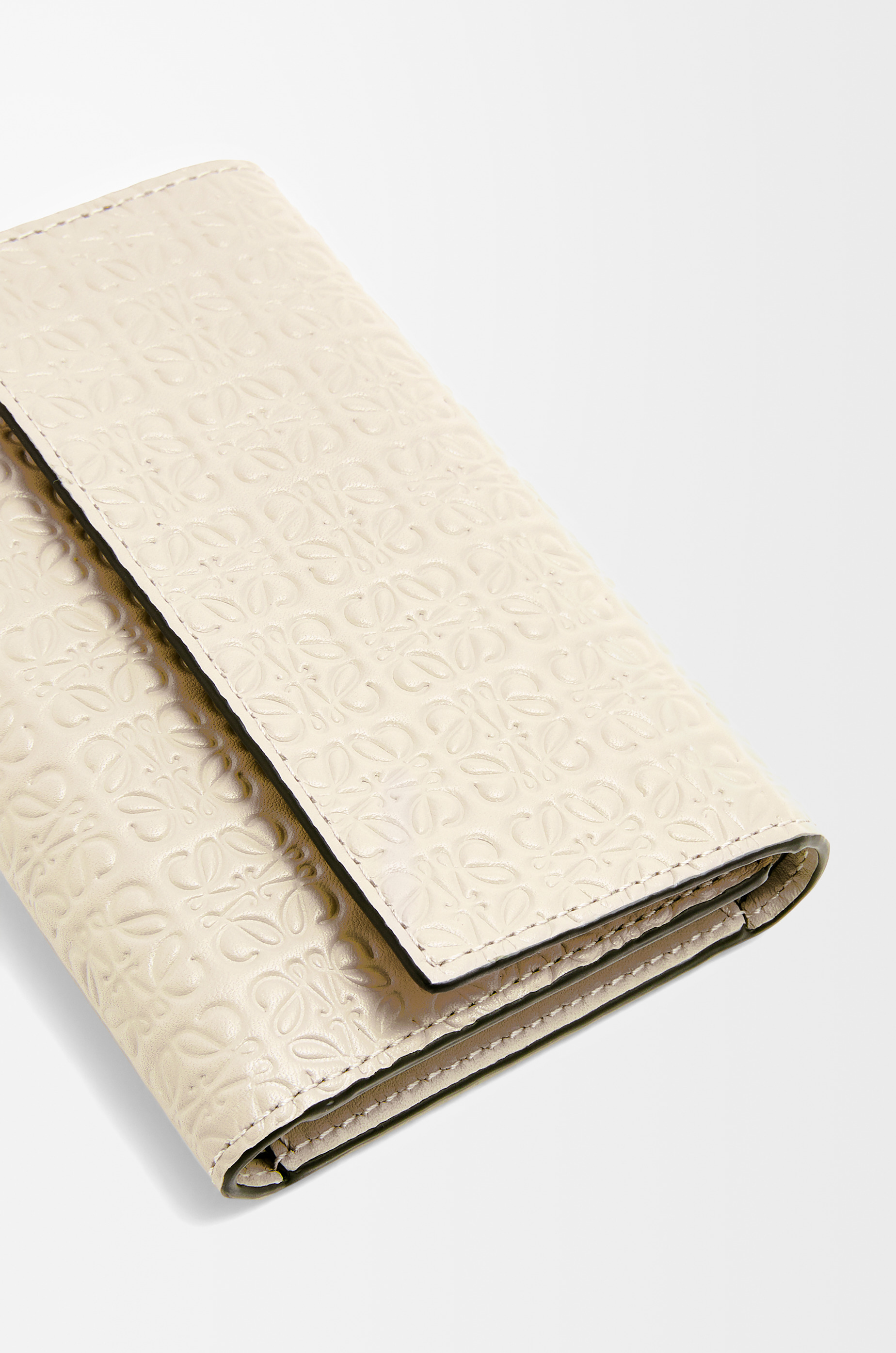 Repeat small vertical wallet in embossed calfskin - 5