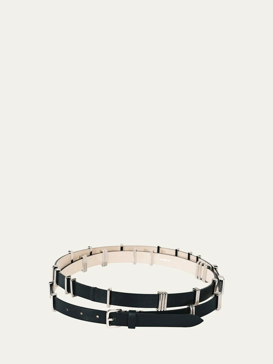 Richa Silvertone Leather Belt - 1