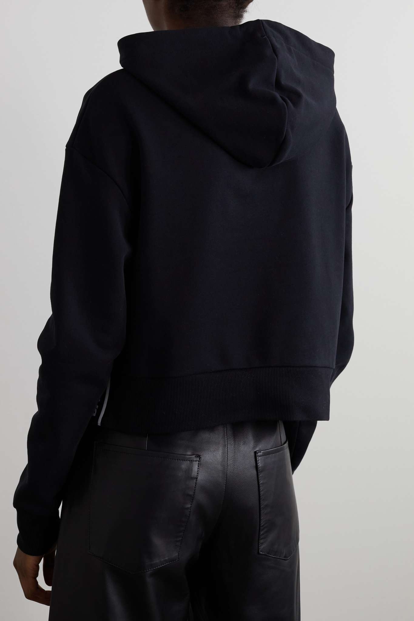 Flocked cotton-jersey hoodie - 3