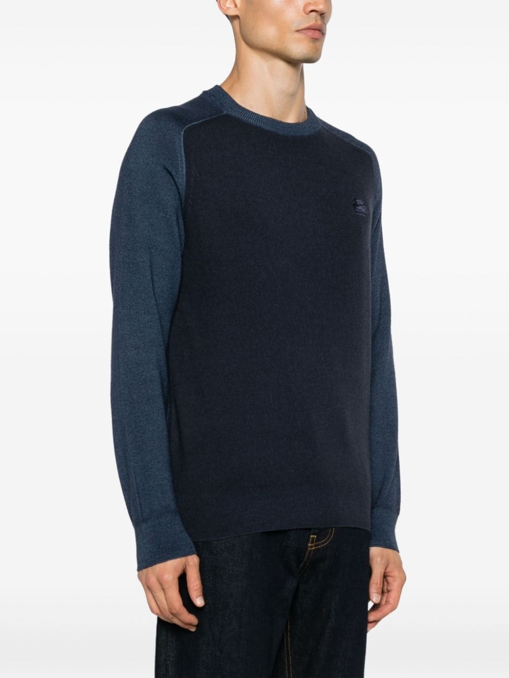 logo-embroidered sweater - 3
