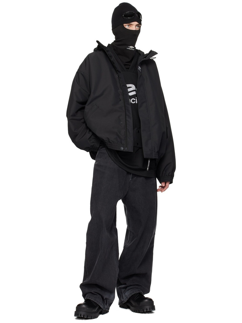 BALENCIAGA Black 3B Sports Icon Ski Long Sleeve T-Shirt outlook