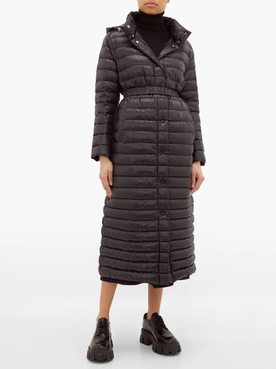 Moncler Chocolat quilted-down coat outlook