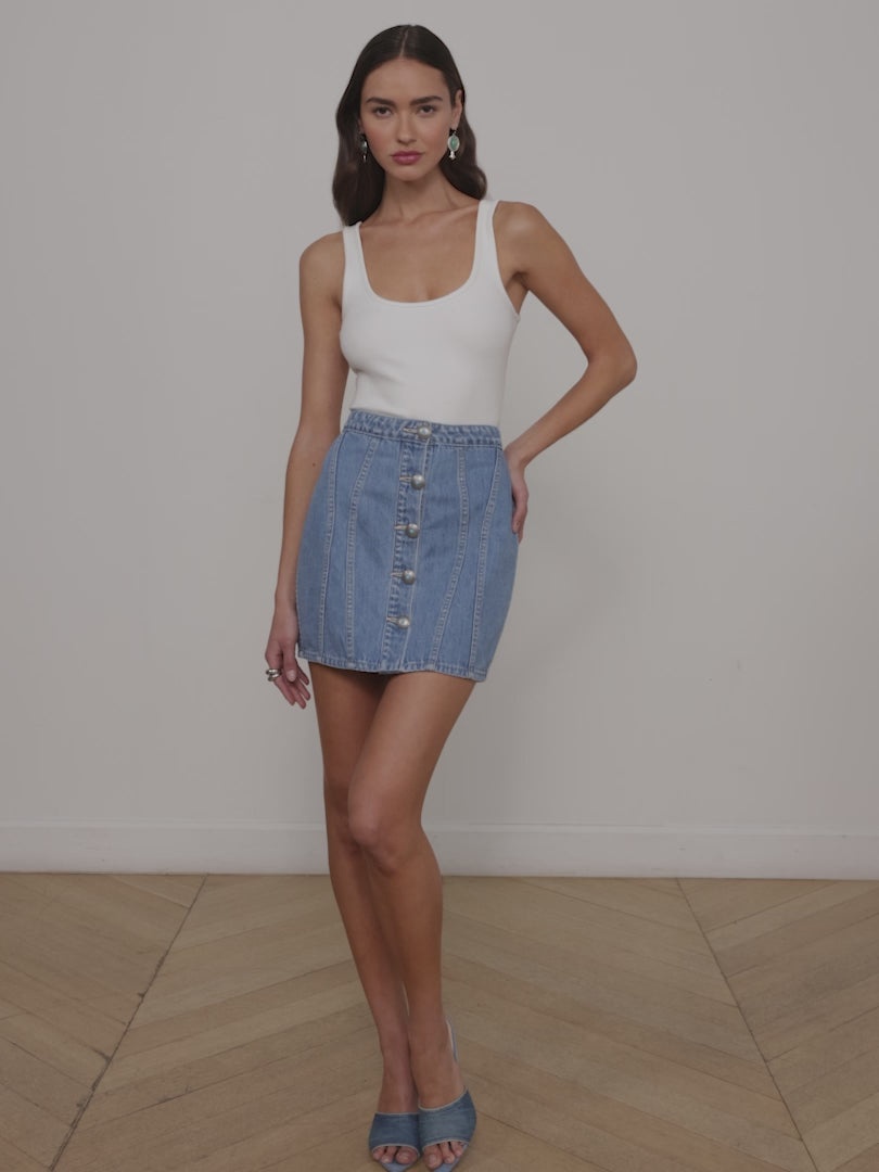 Phia Denim Mini Skirt - 6