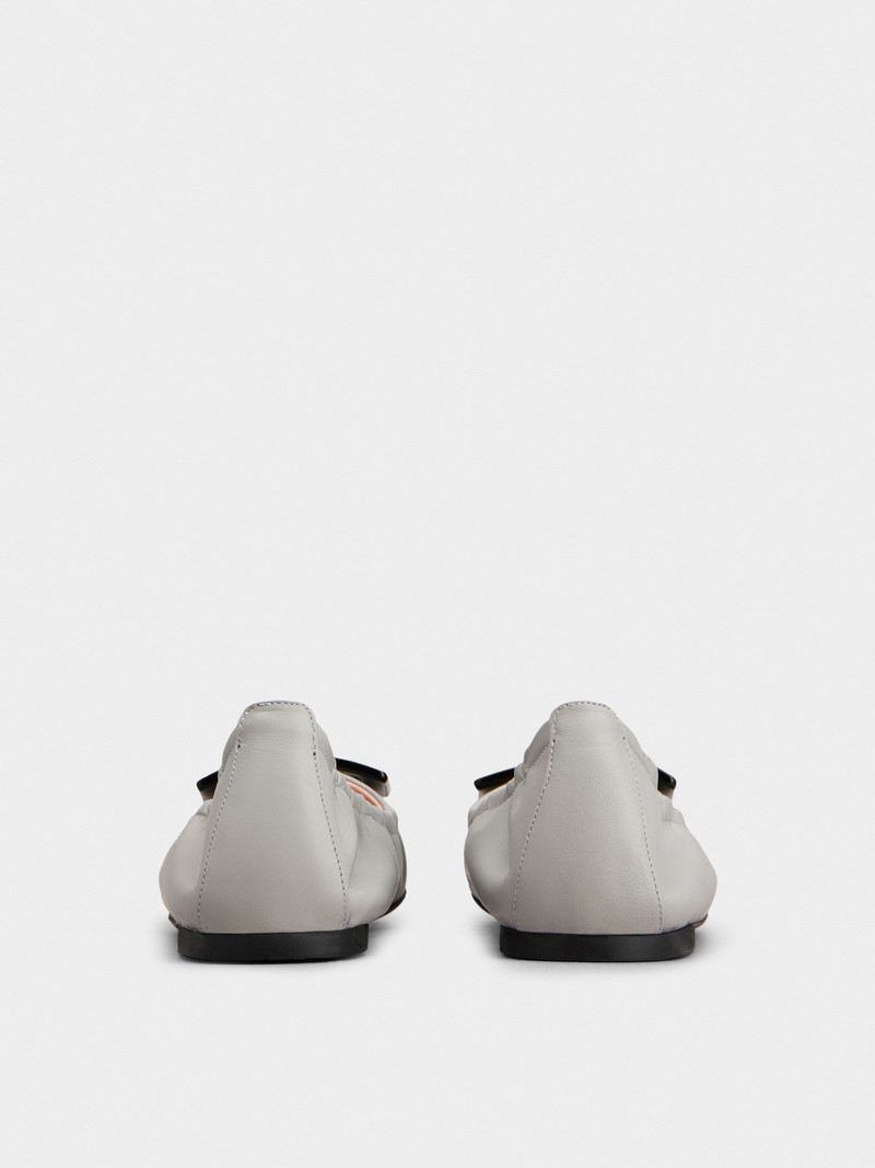Viv' Pockette Lacquered Buckle Ballerinas in Nappa Leather 5