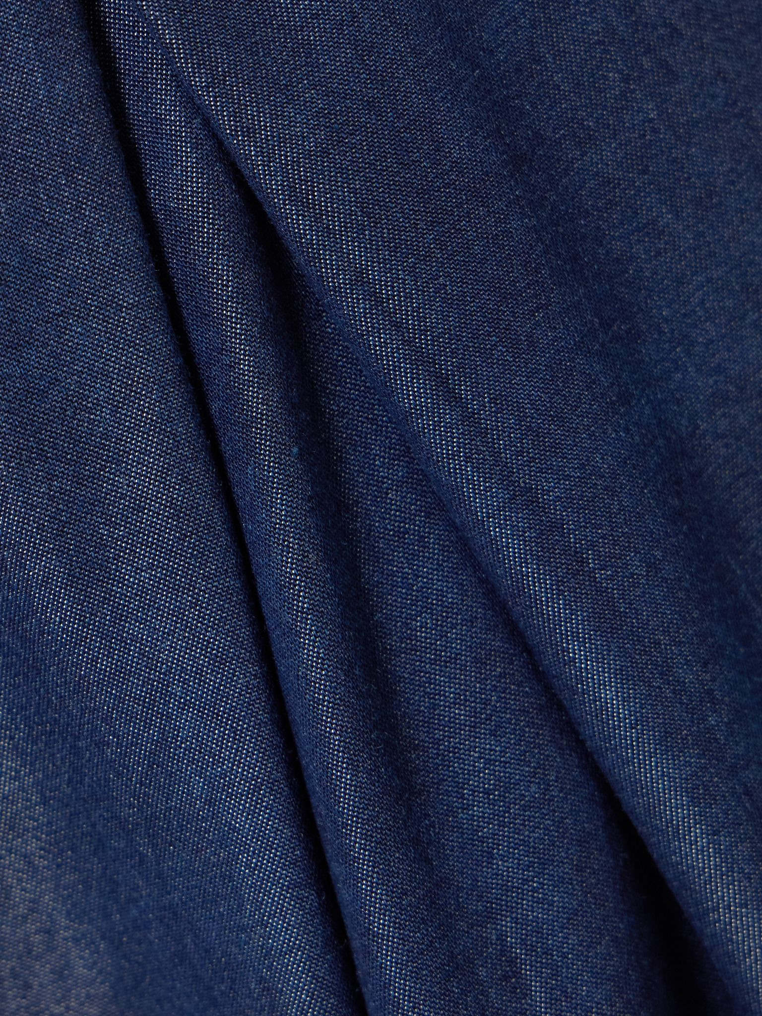 Plenitud pleated TENCEL™ wide-leg pants Dark denim - 4