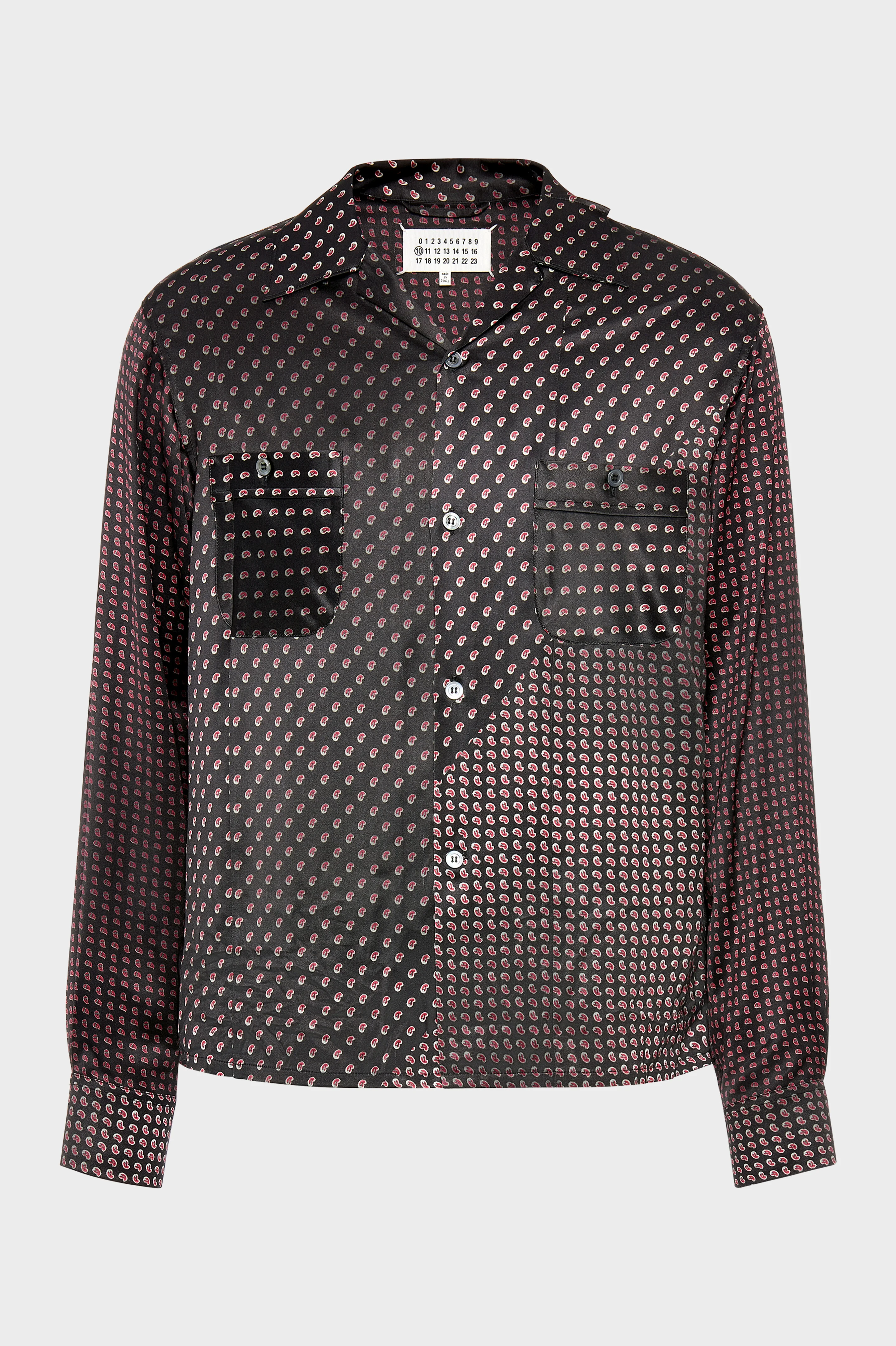 Paisley Print Long-Sleeve Shirt - 1