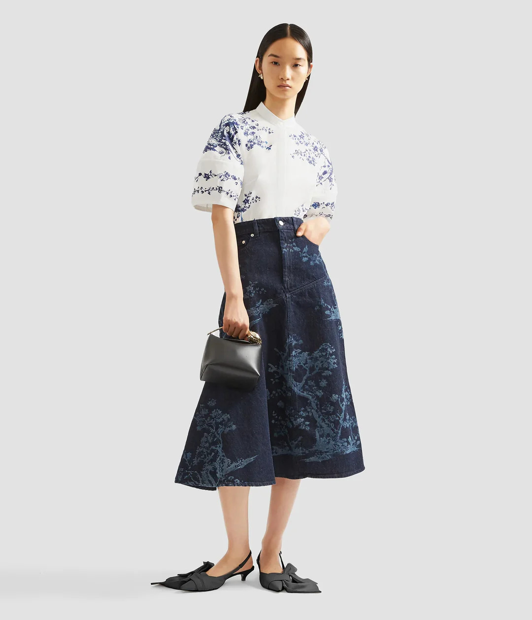 A-Line Midi Skirt - 2
