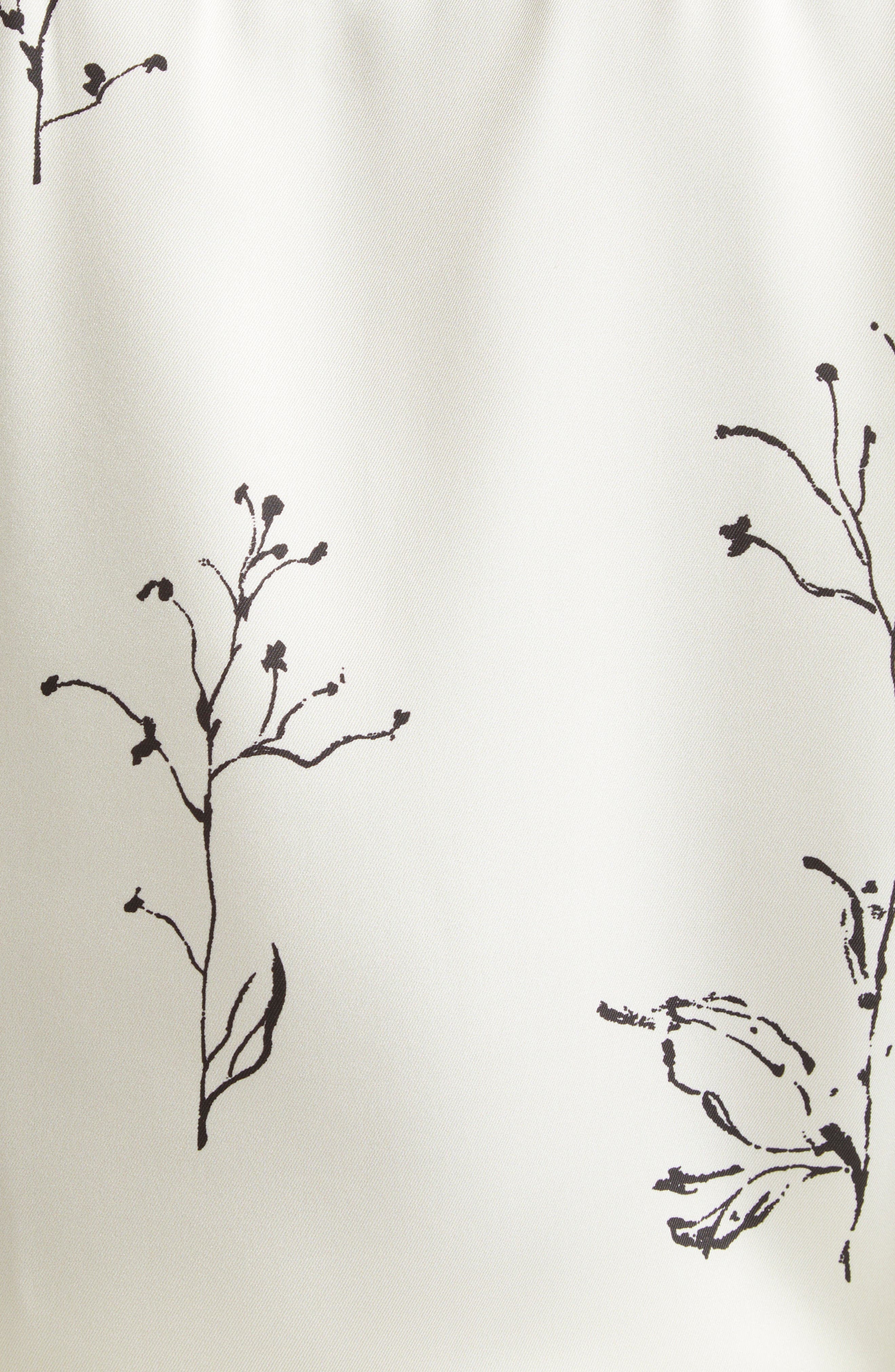 Altuzarra Chika Floral Print Silk Button-Up Shirt in Ivory Botanical at Nordstrom - 7