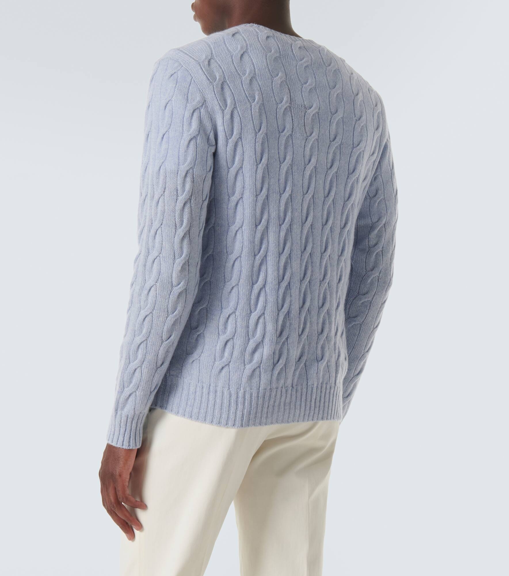 Cable-knit cashmere sweater - 4