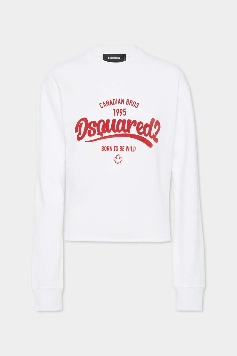 SUPERNEGATIVE DYED JUST RIGHT CROPPED RAW HEM CREWNECK 1