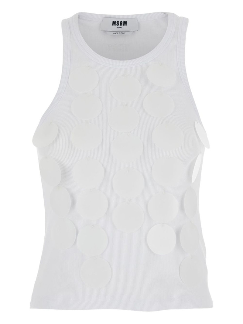chainmail-effect tank top 1