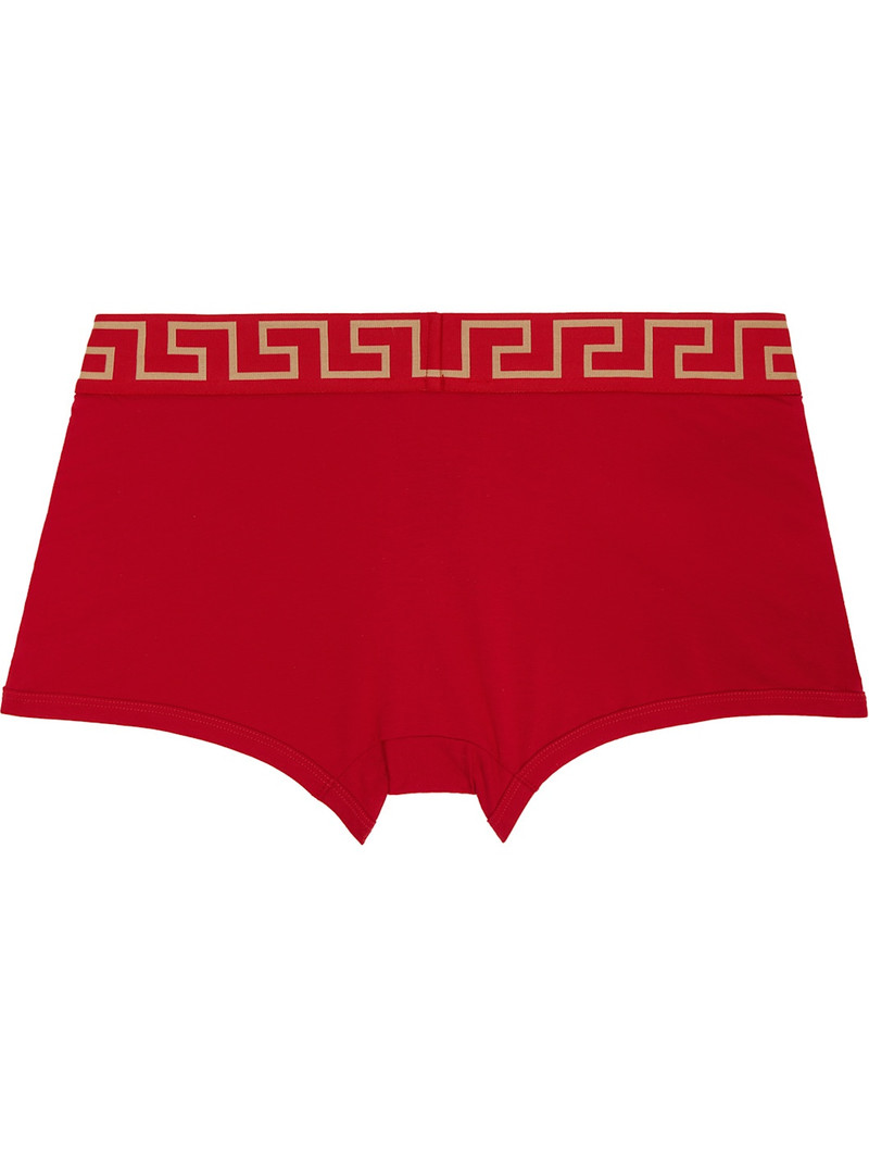 VERSACE Red Greca Border Boxer Briefs outlook