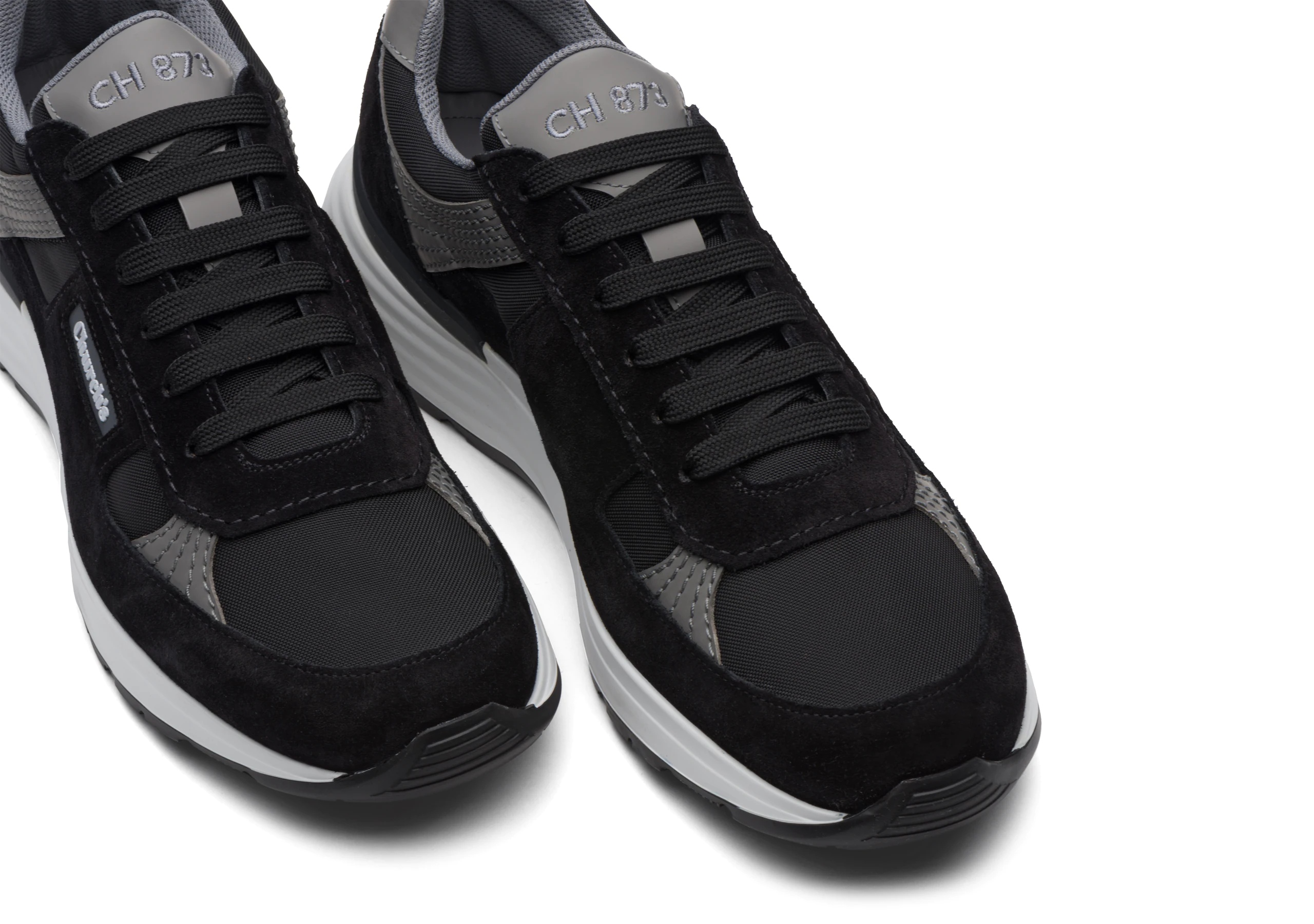Ch873
Suede Tech Retro Sneaker Black - 4
