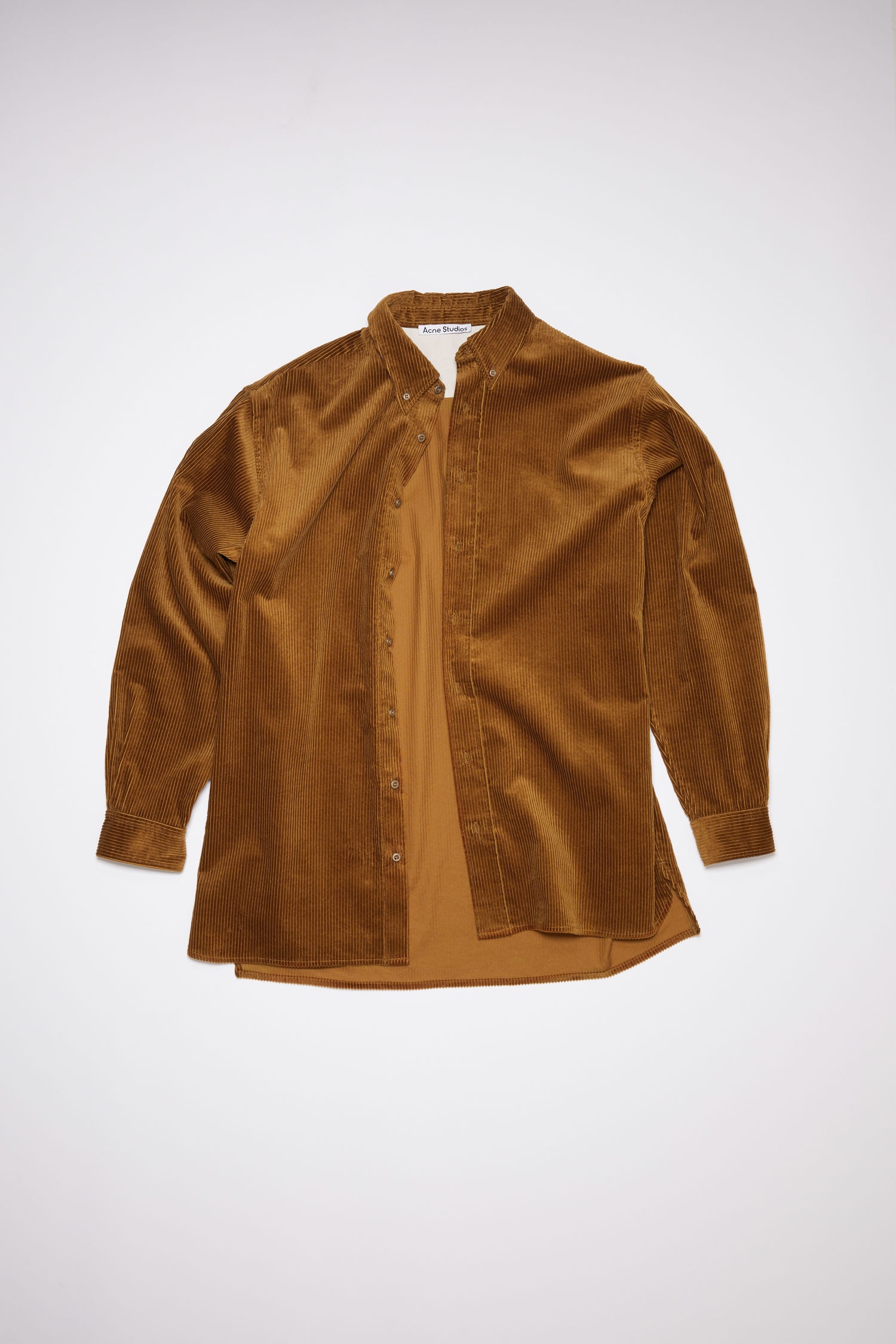 Acne Studios Corduroy shirt - Almond brown | REVERSIBLE