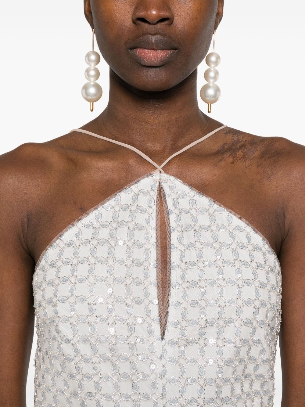 beaded maxi dress - 5