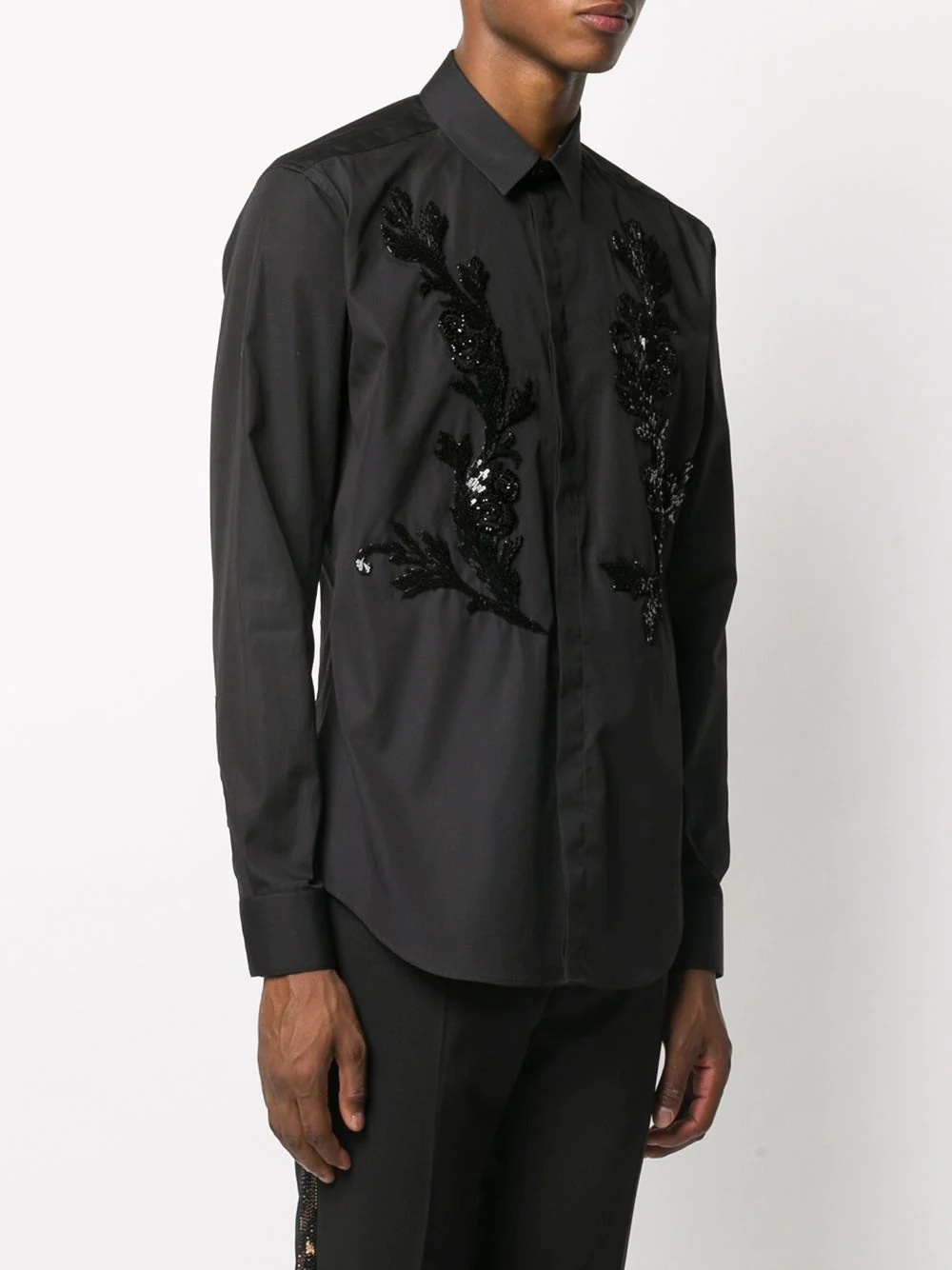 Barocco sequin-embroidered shirt - 3