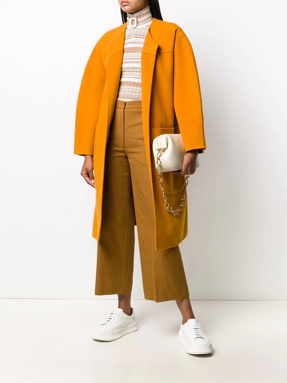 belted oversized coat  - 2