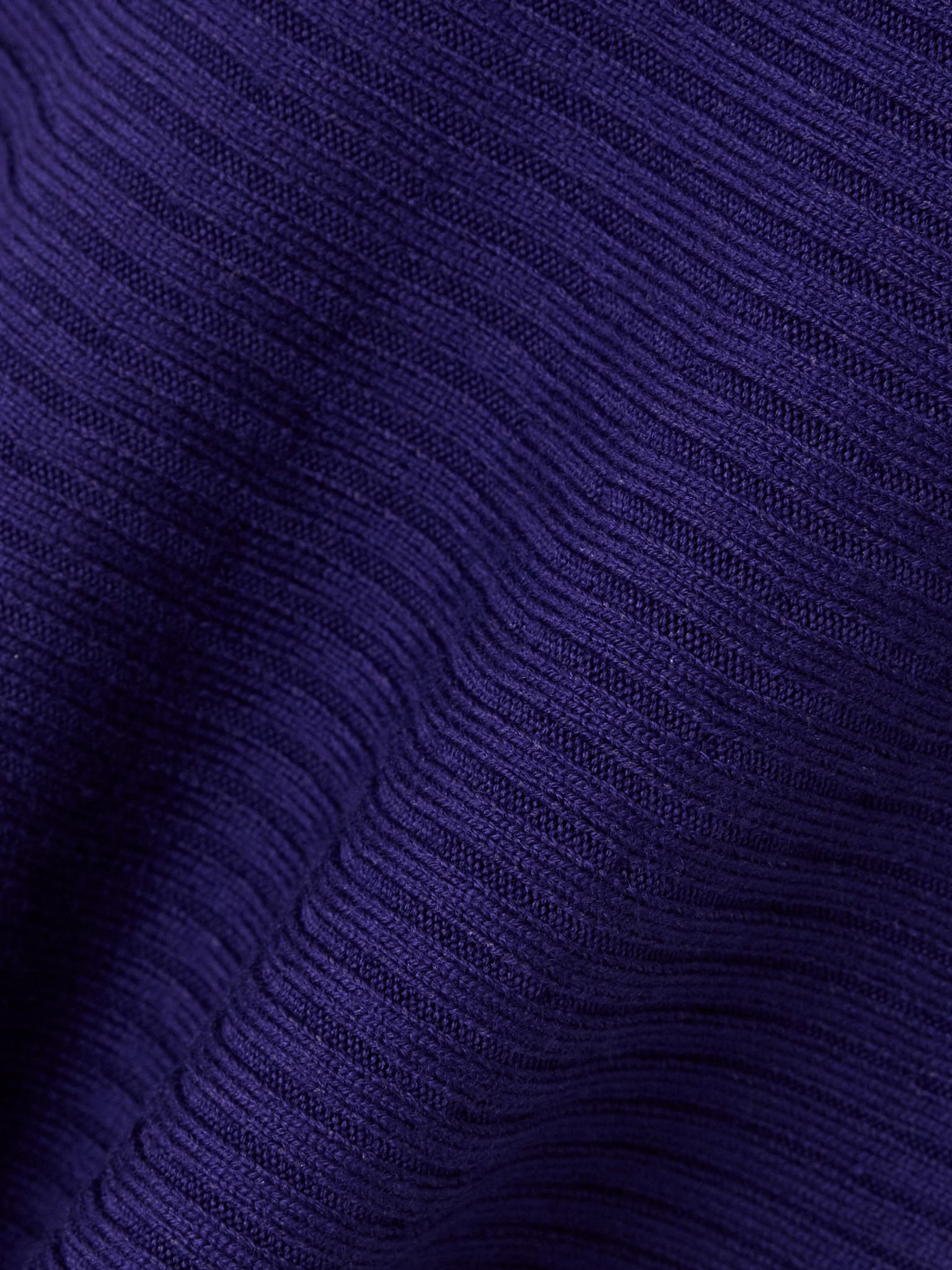 Ribbed wool-blend mini dress Purple - 4