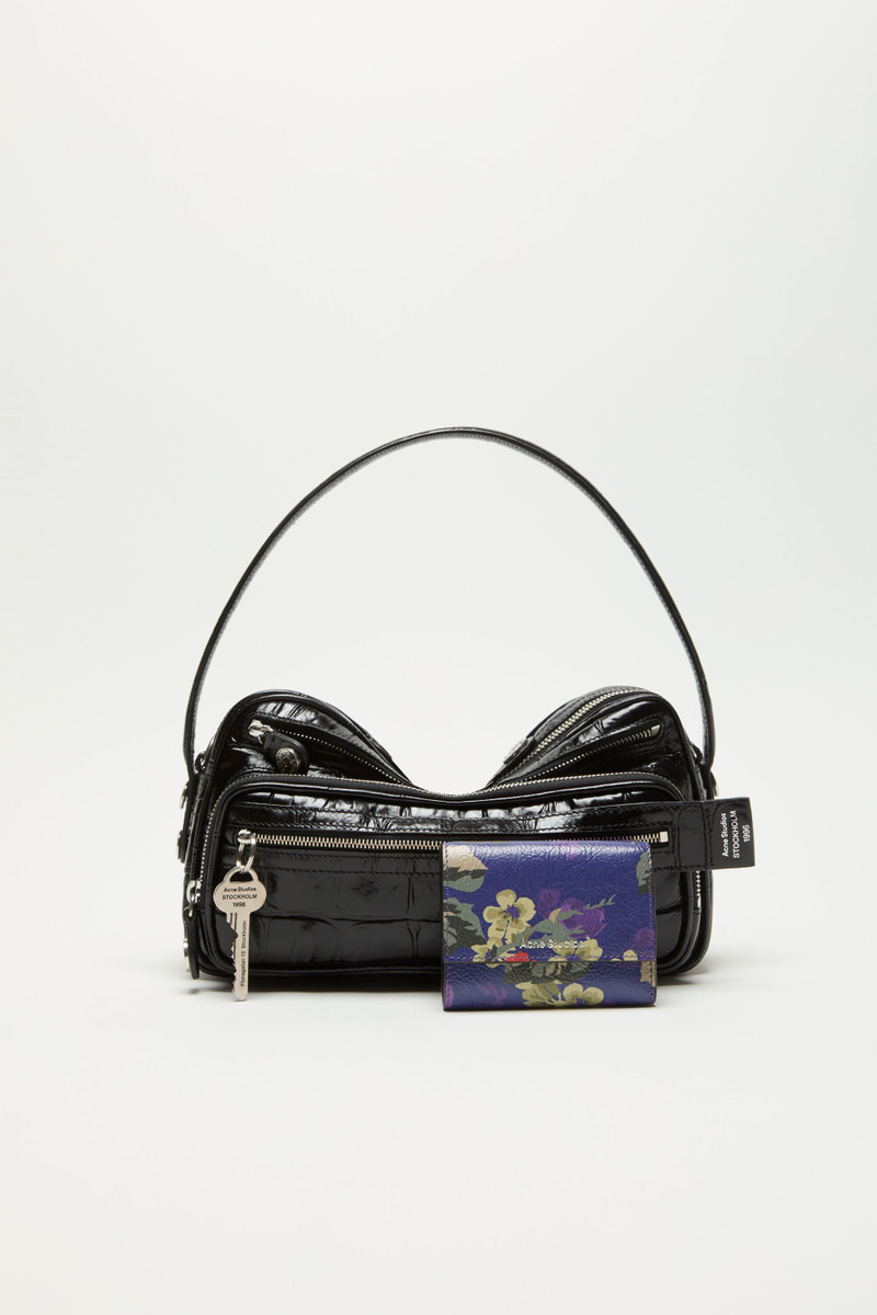 Acne Studios Trifold leather wallet - Violet purple outlook